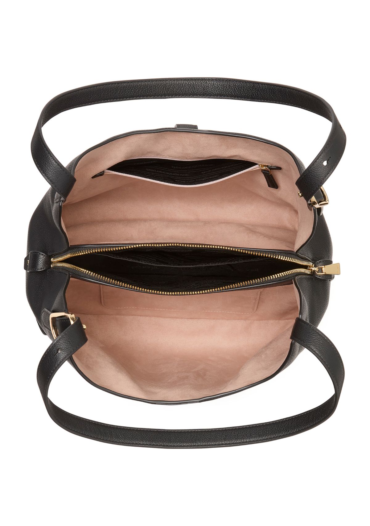Deco Pebbled Leather Shoulder Bag
