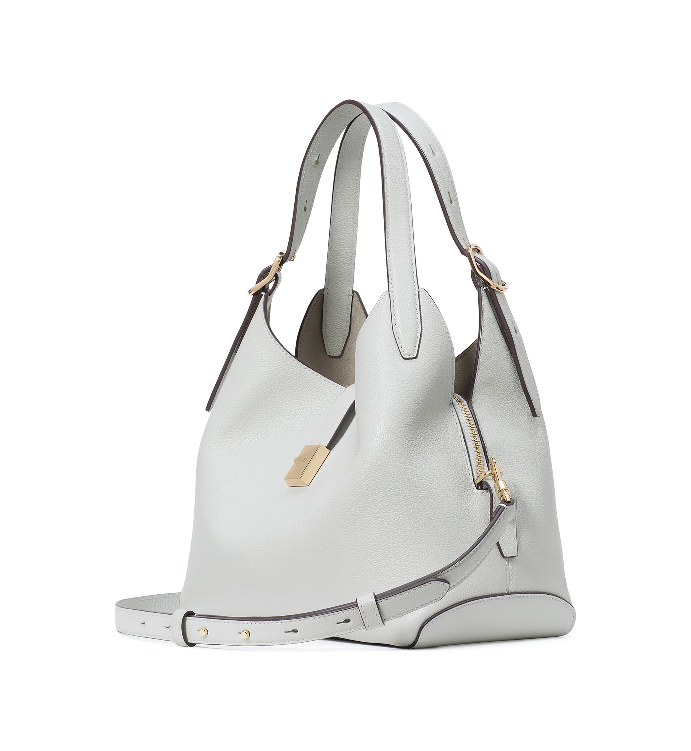 Tribeca Pebbled Leather Medium Crossbody Tote
