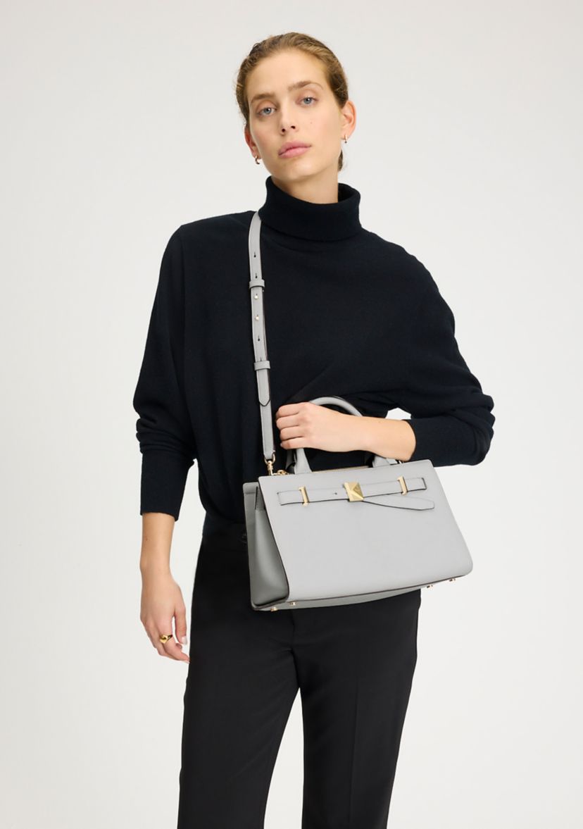 Tribeca Pebbled Leather Satchel