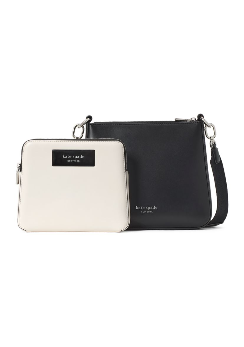 Label Smooth Leather 3 for 1 Crossbody