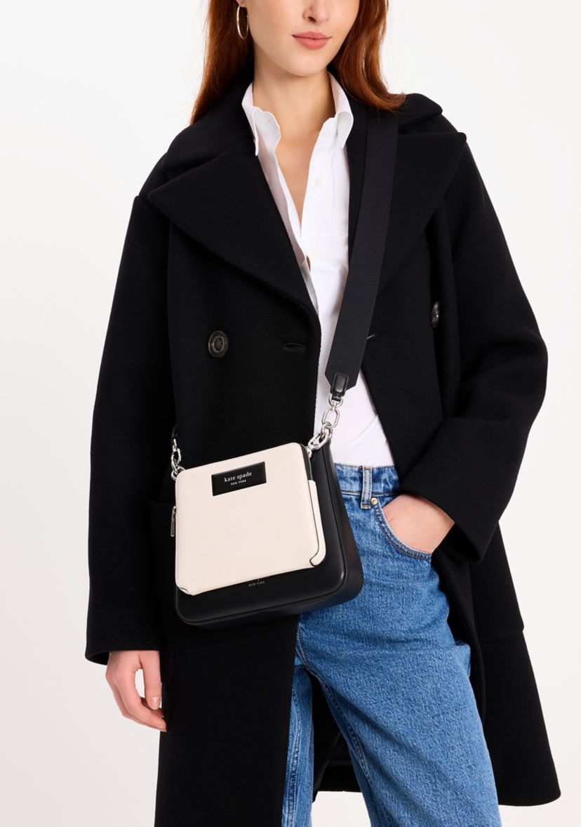 Label Smooth Leather 3 for 1 Crossbody
