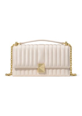 kate spade new york Deco Quilted Leather Mini Flap Chain Crossbody Bag