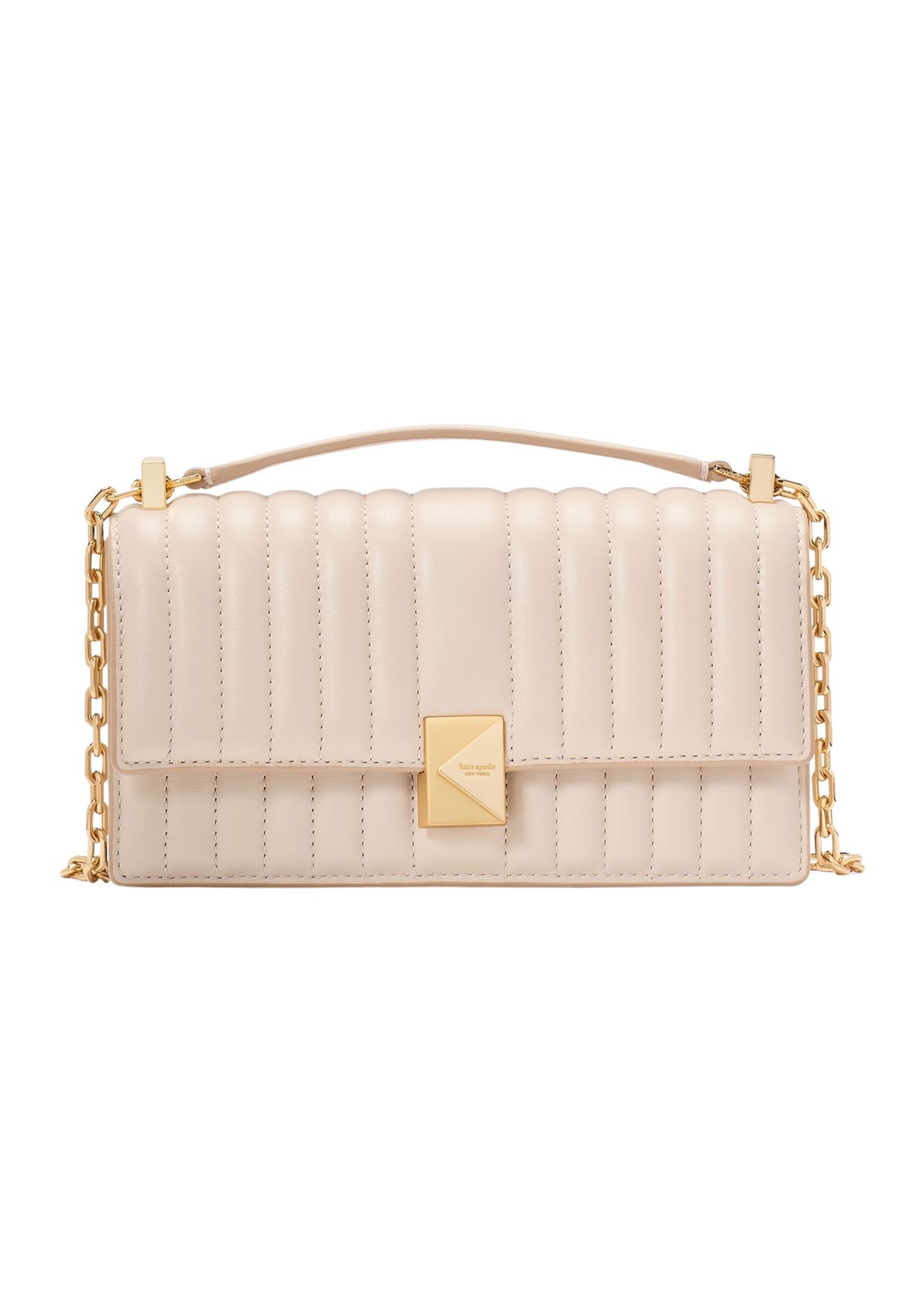 Deco Quilted Leather Mini Flap Chain Crossbody Bag