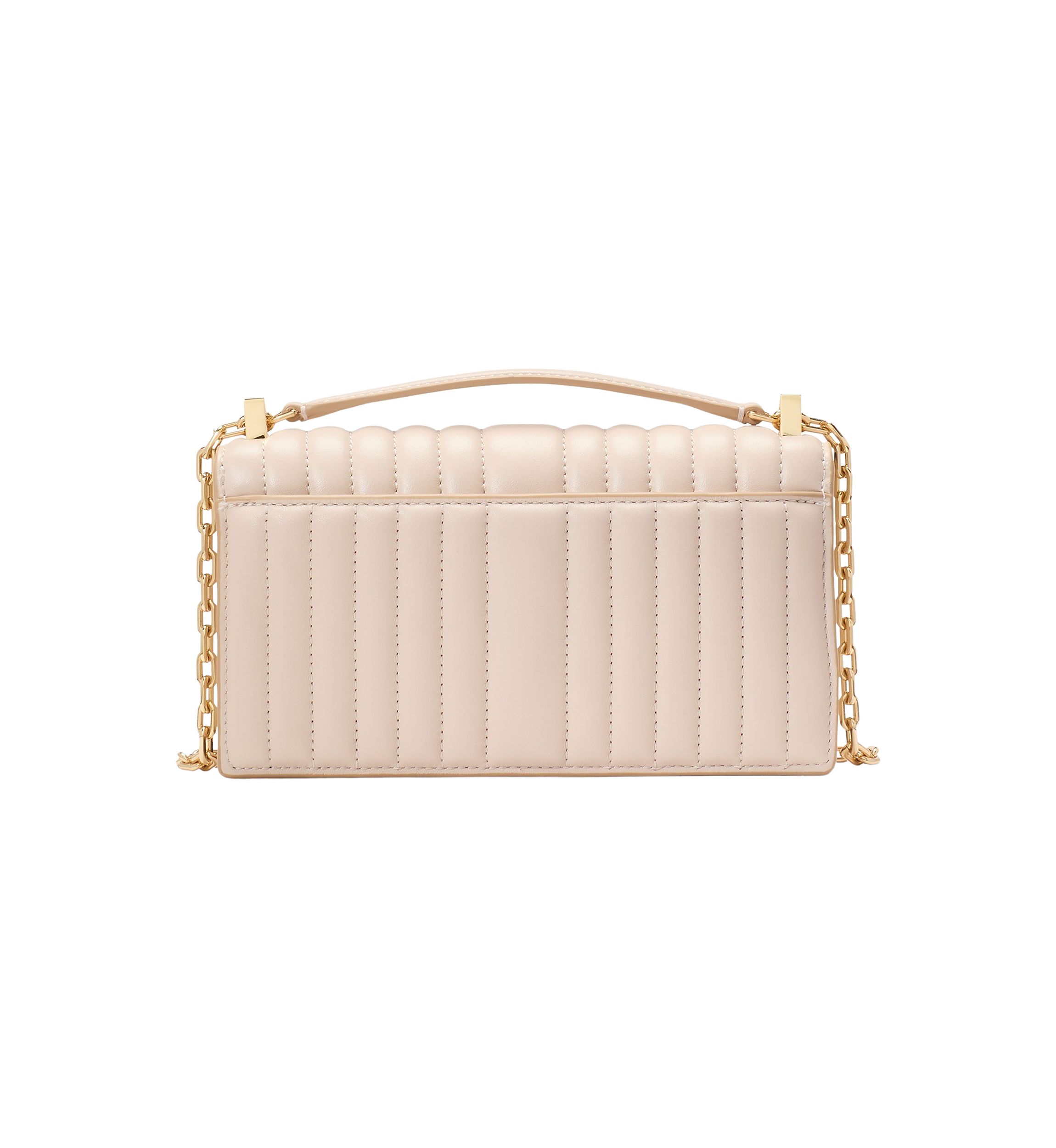 Deco Quilted Leather Mini Flap Chain Crossbody Bag