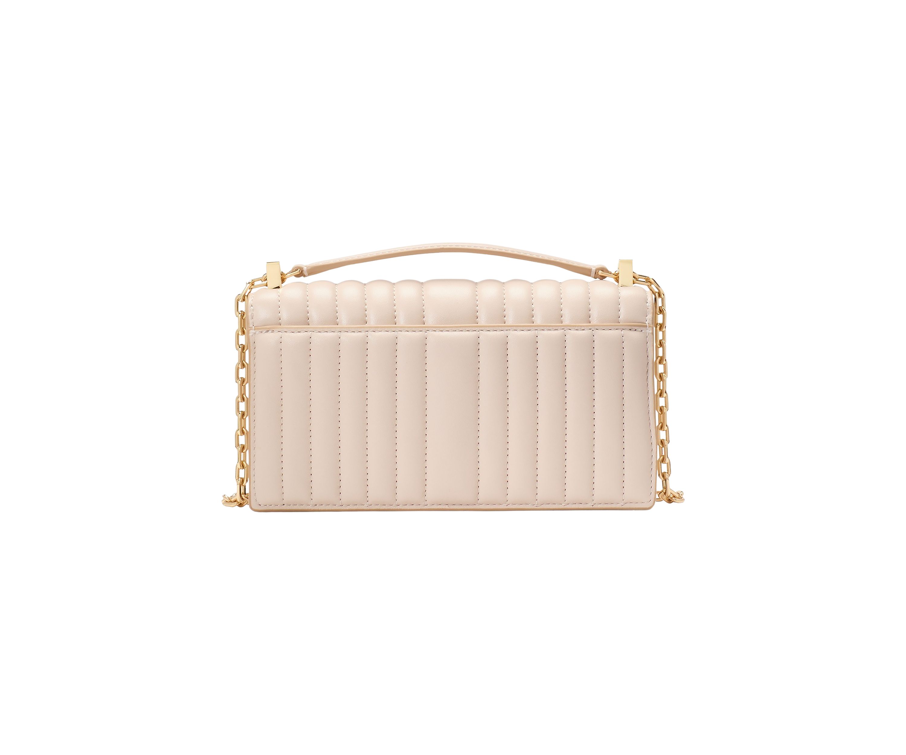 Deco Quilted Leather Mini Flap Chain Crossbody Bag