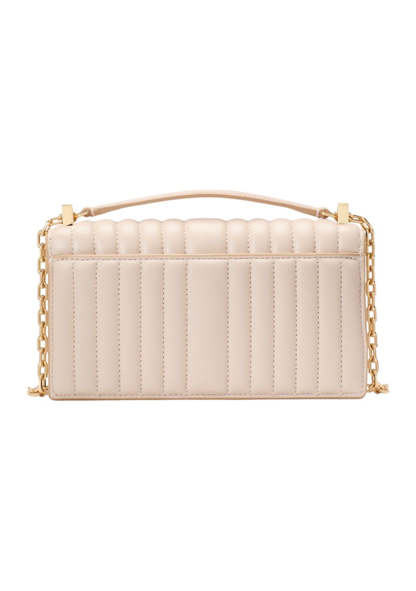 Deco Quilted Leather Mini Flap Chain Crossbody Bag