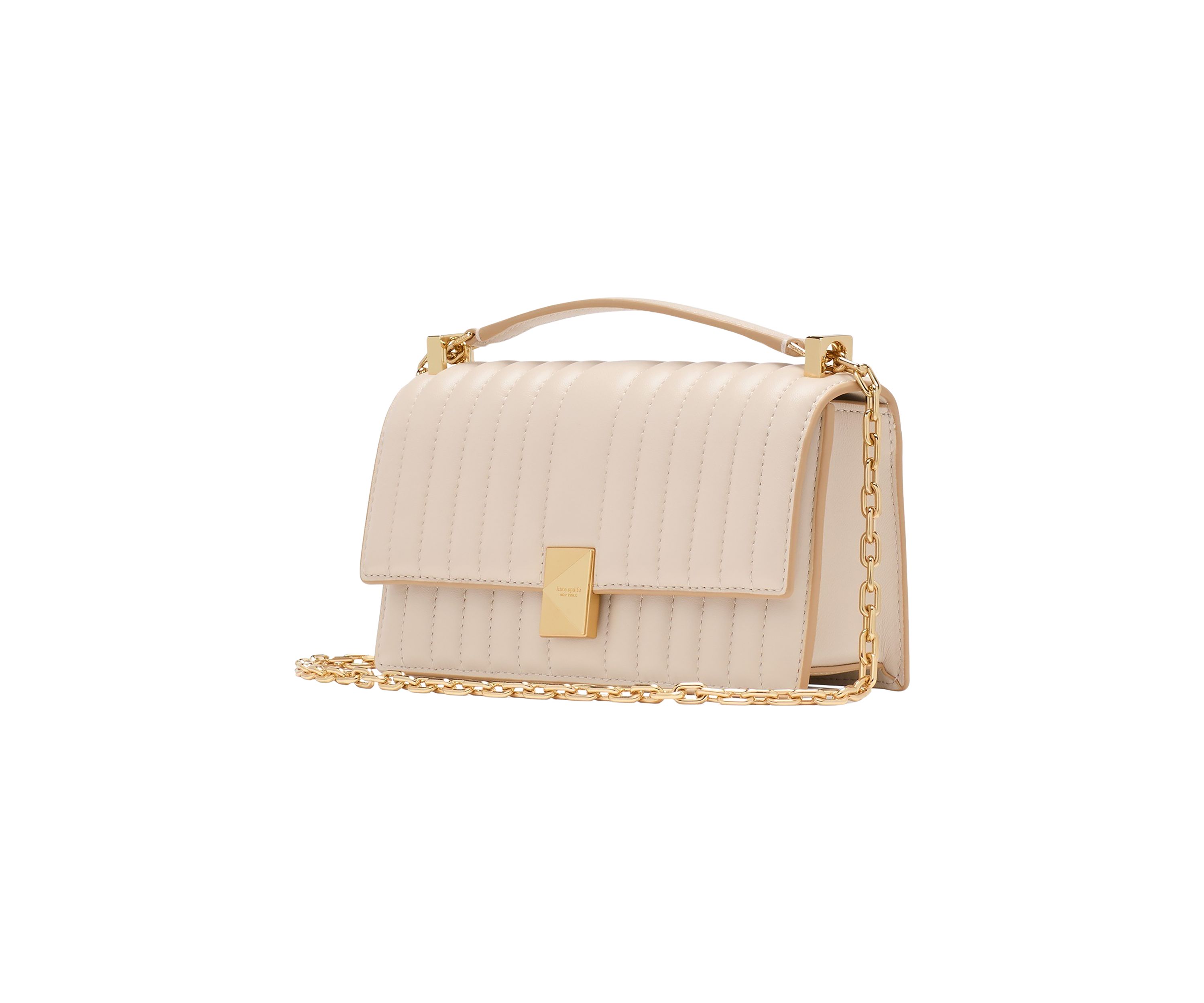 Deco Quilted Leather Mini Flap Chain Crossbody Bag
