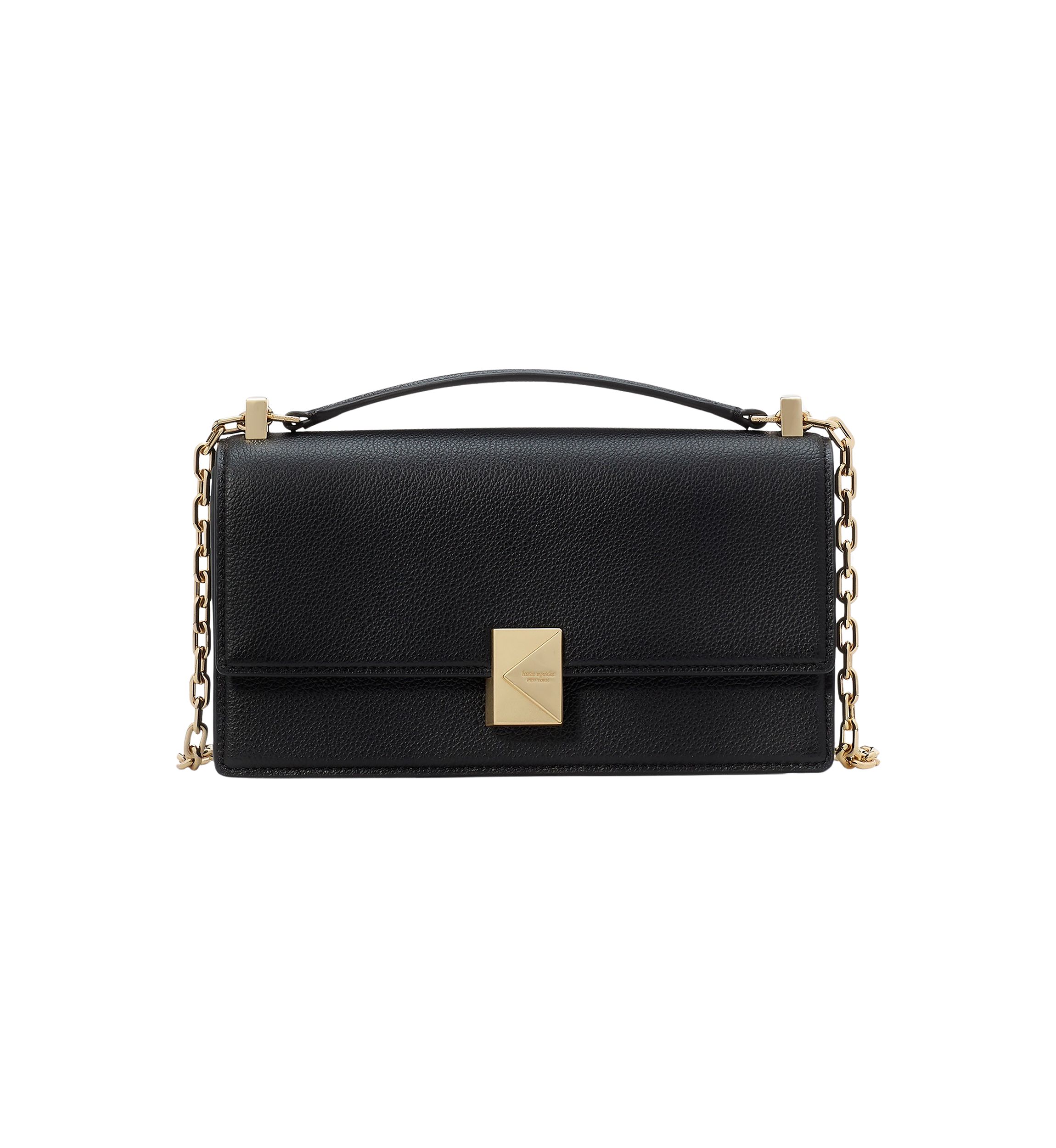 Tribeca Pebbled Leather Mini Flap Chain Crossbody Bag