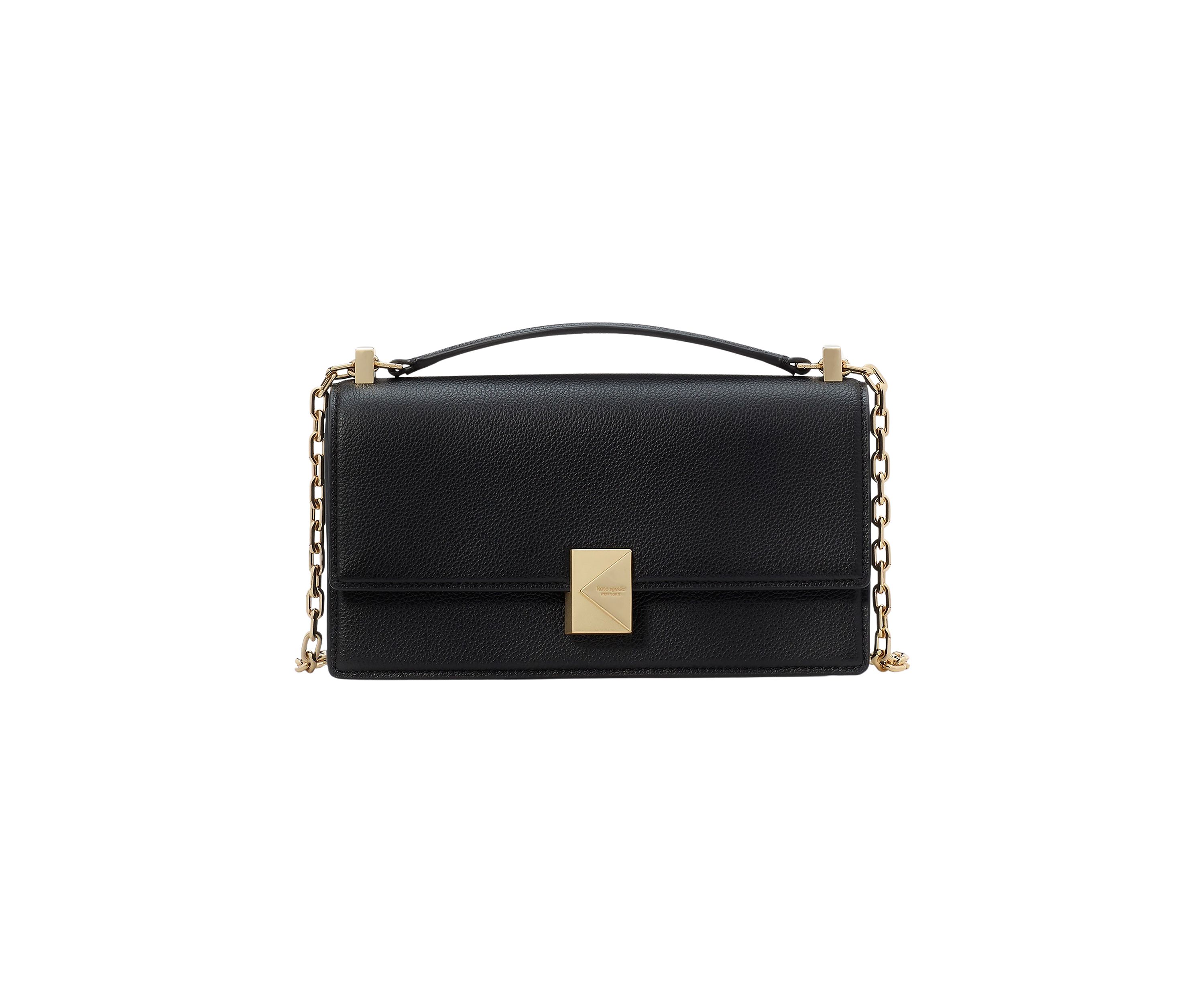 Tribeca Pebbled Leather Mini Flap Chain Crossbody Bag