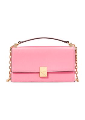 kate spade new york Tribeca Pebbled Leather Mini Flap Chain Crossbody Bag