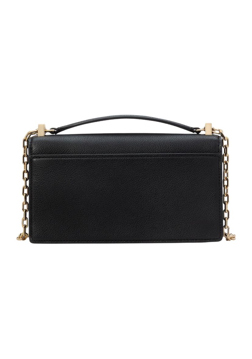 Tribeca Pebbled Leather Mini Flap Chain Crossbody Bag