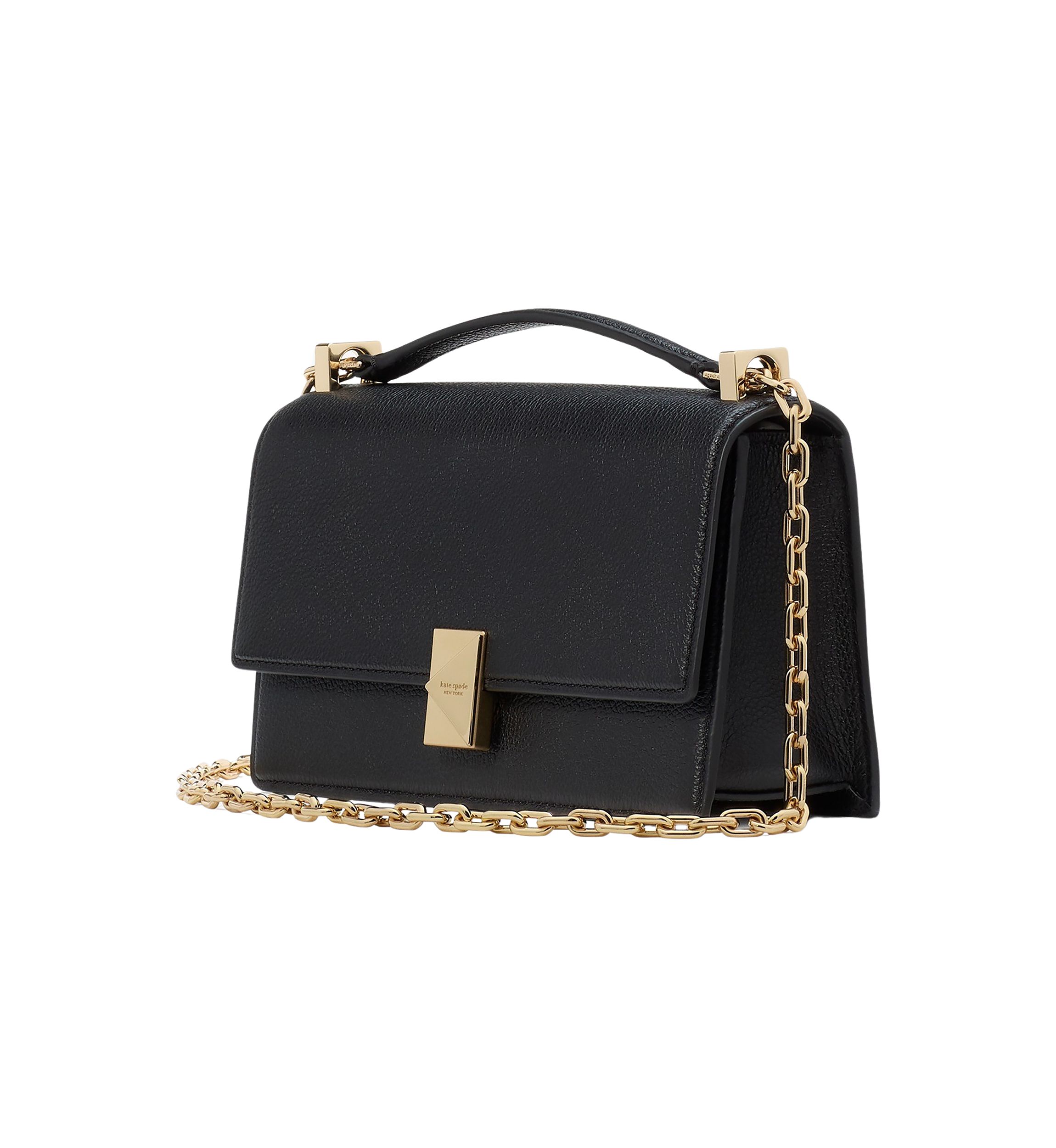 Tribeca Pebbled Leather Mini Flap Chain Crossbody Bag