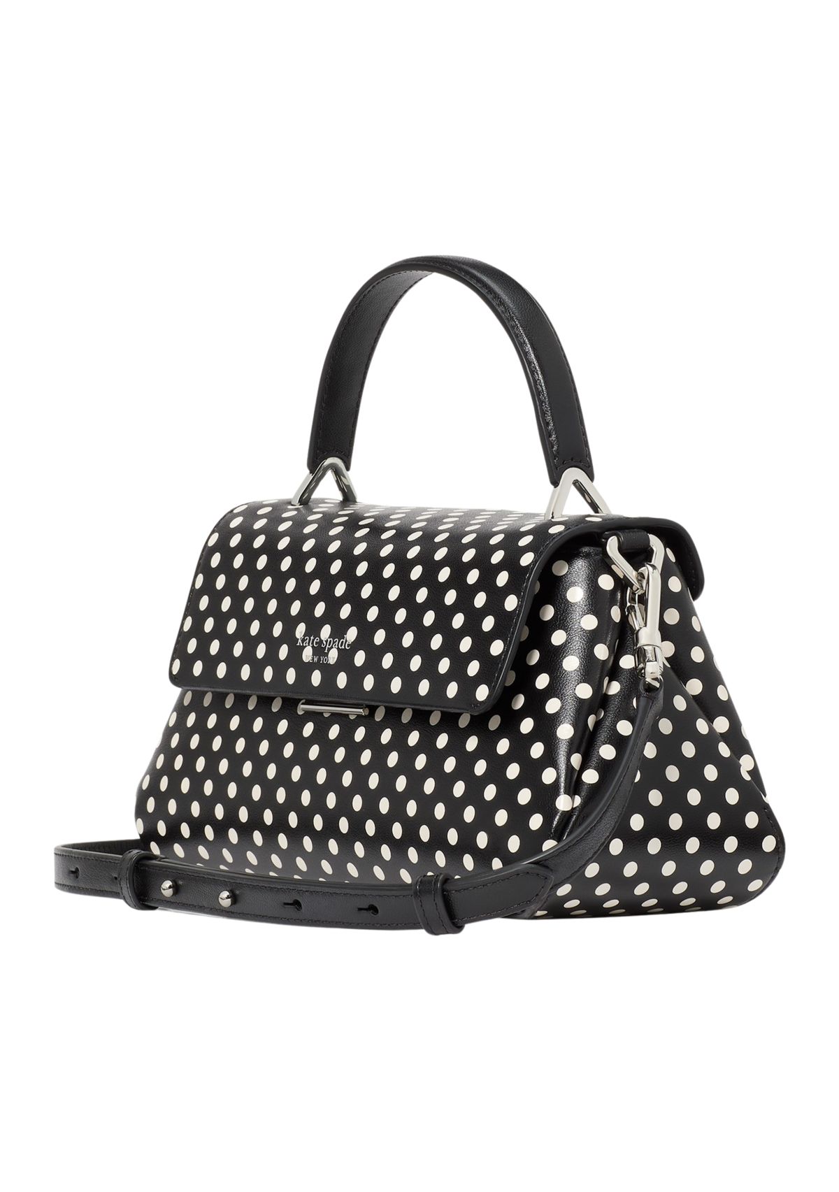 Grace Small Top Handle Polka Dot Crossbody Bag