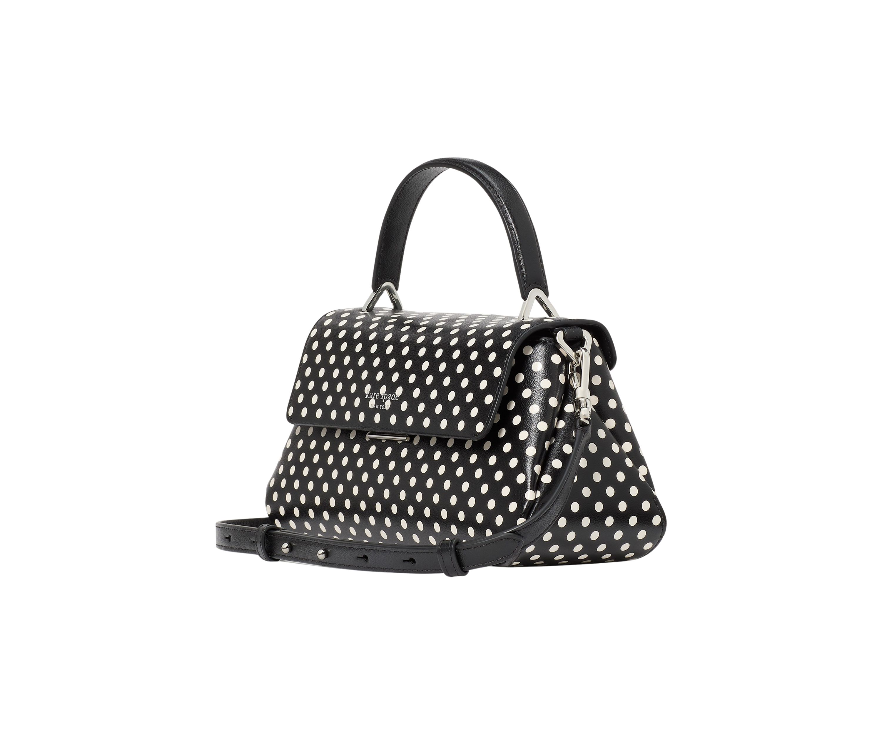 Grace Small Top Handle Polka Dot Crossbody Bag