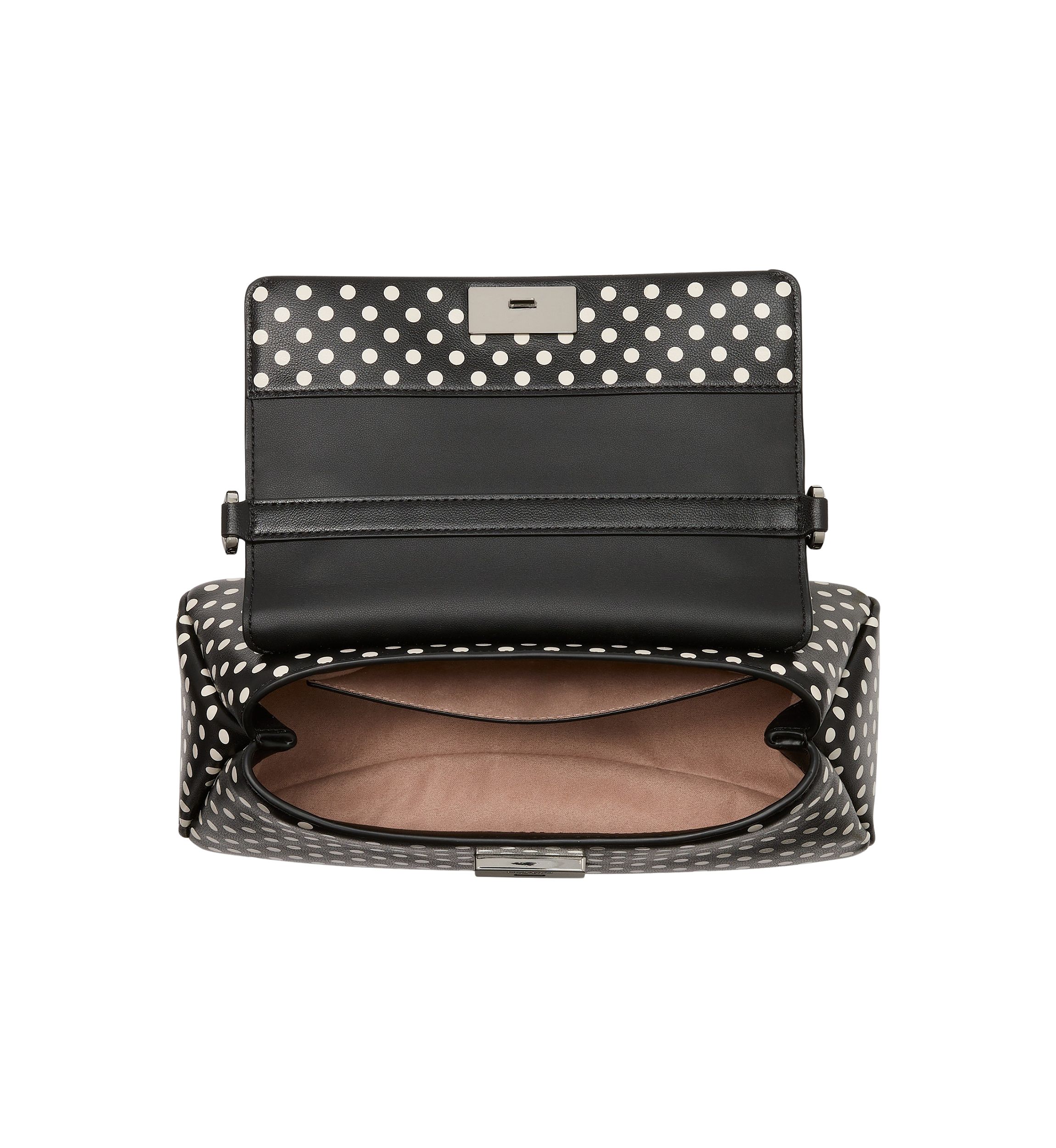 Grace Small Top Handle Polka Dot Crossbody Bag