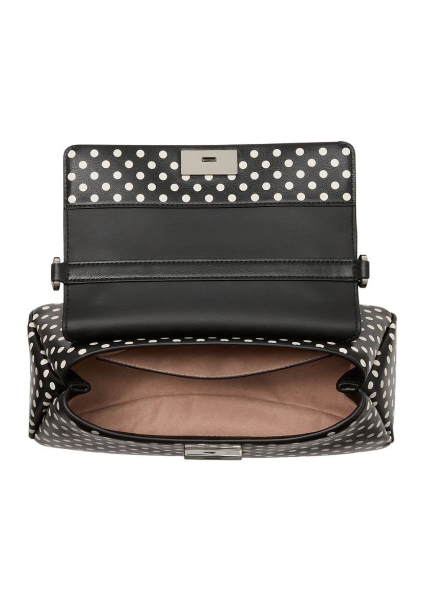 Grace Small Top Handle Polka Dot Crossbody Bag