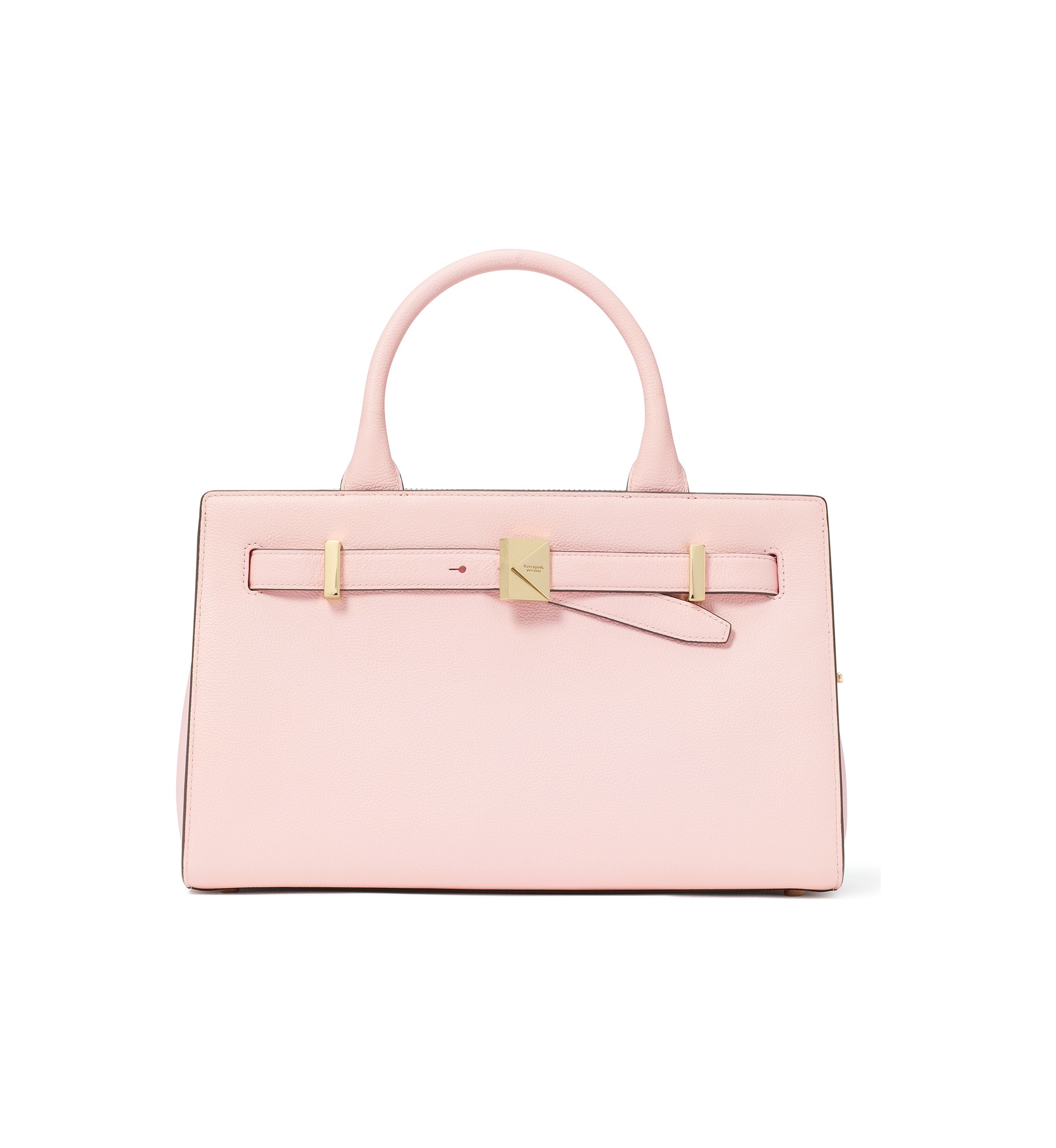 Deco Pebbled Leather Medium Satchel 
