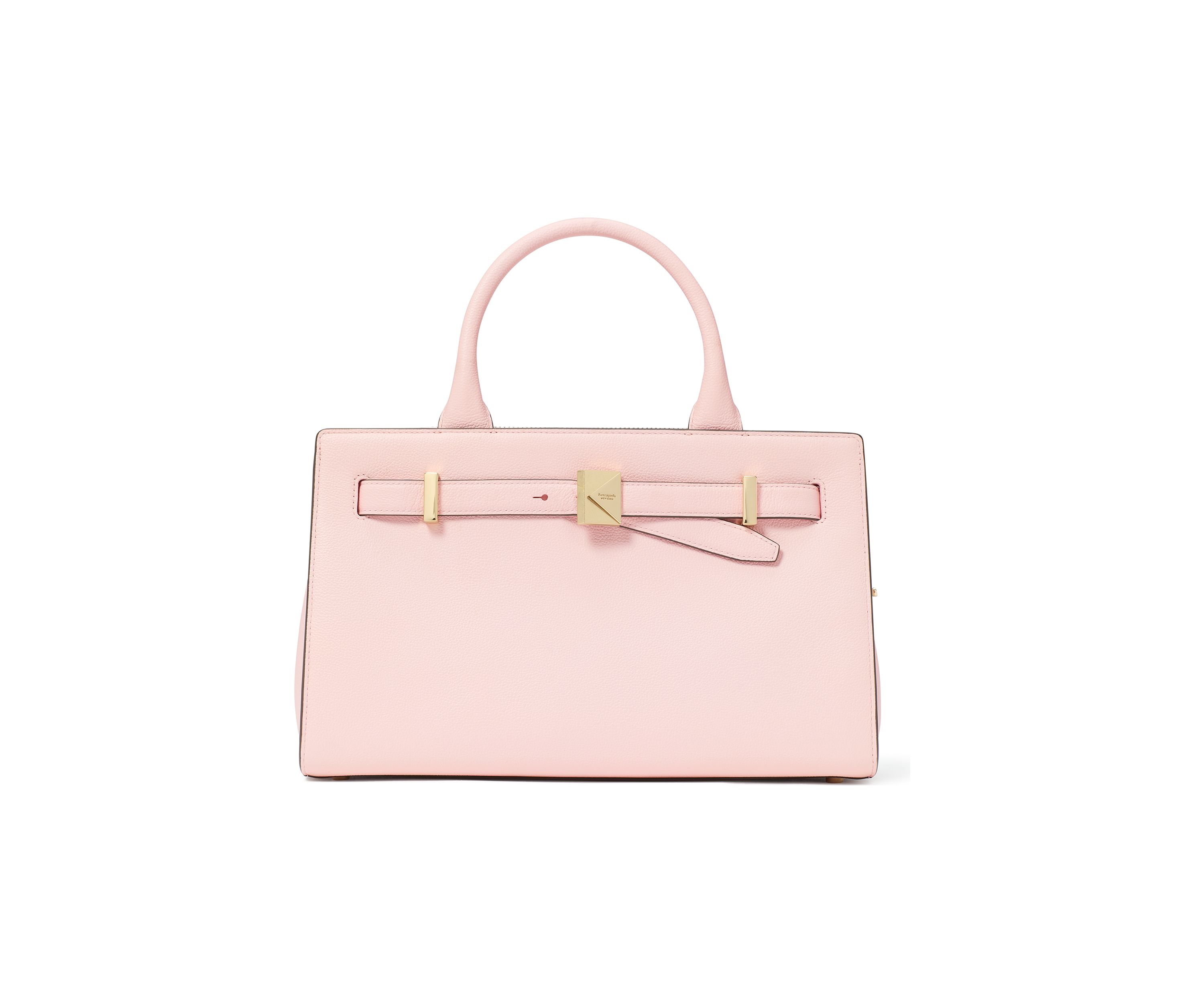Deco Pebbled Leather Medium Satchel 