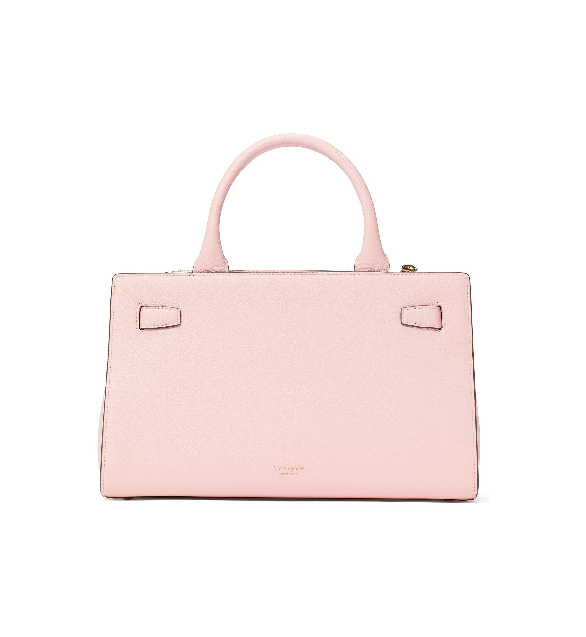 Deco Pebbled Leather Medium Satchel 