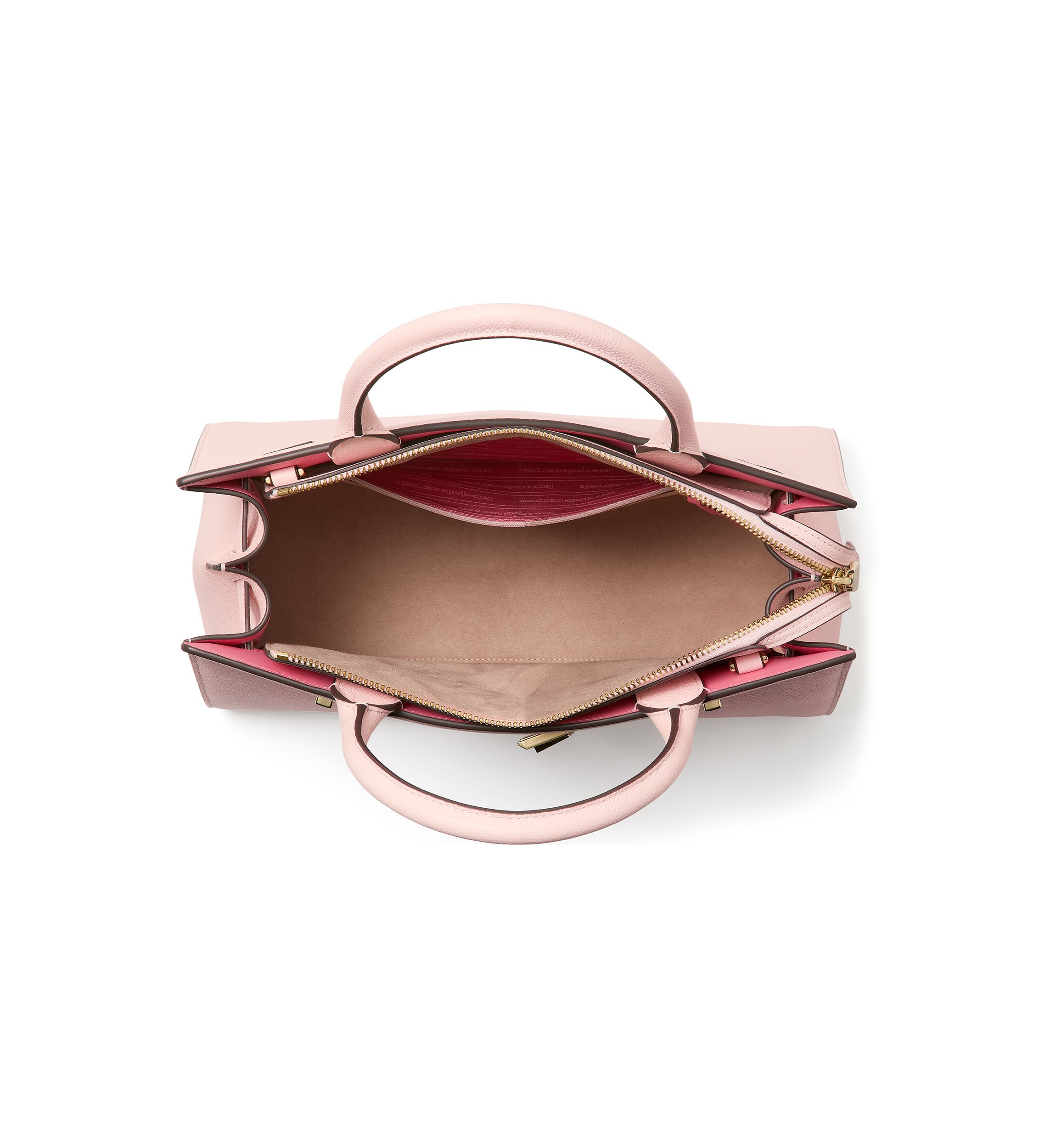 Deco Pebbled Leather Medium Satchel 