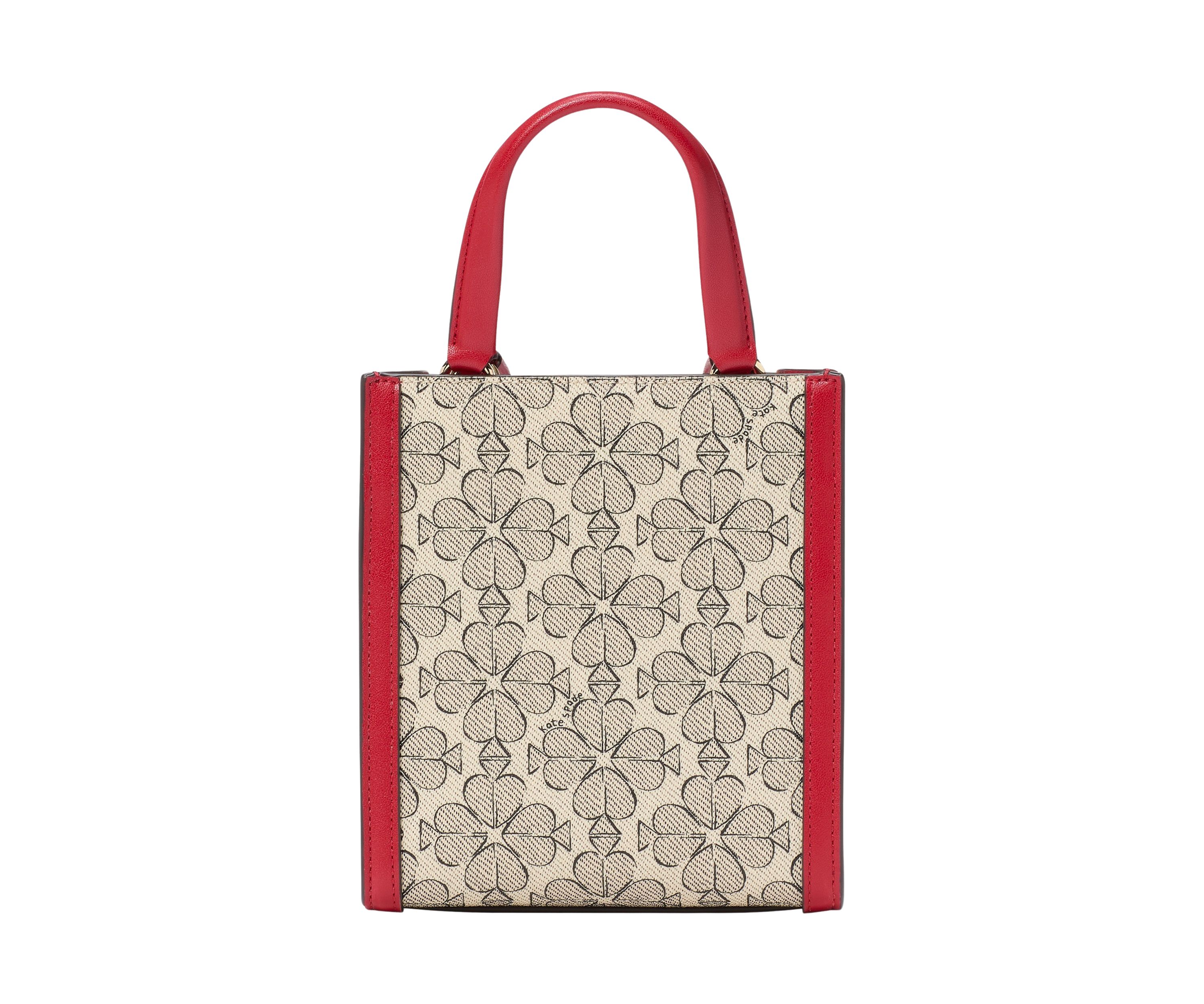 Spade Flower Coated Canvas VDay Manhattan Mini Tote 