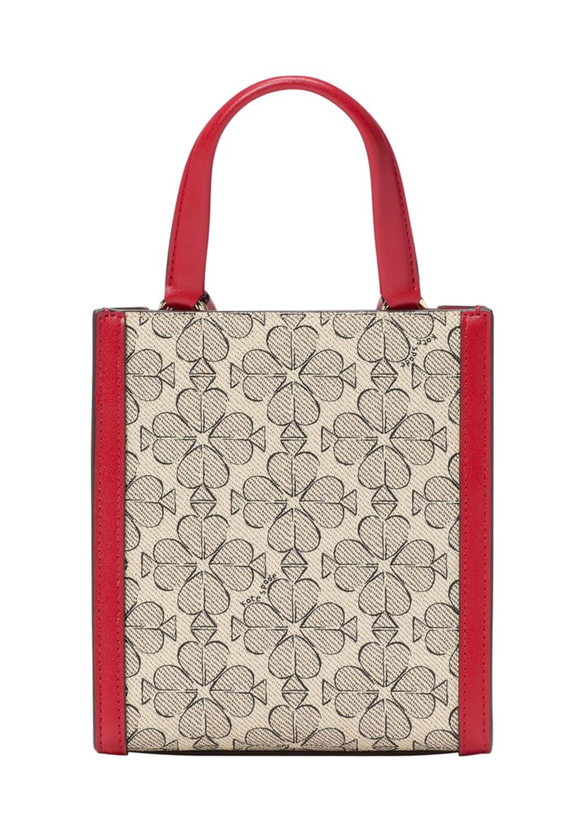 Spade Flower Coated Canvas VDay Manhattan Mini Tote 