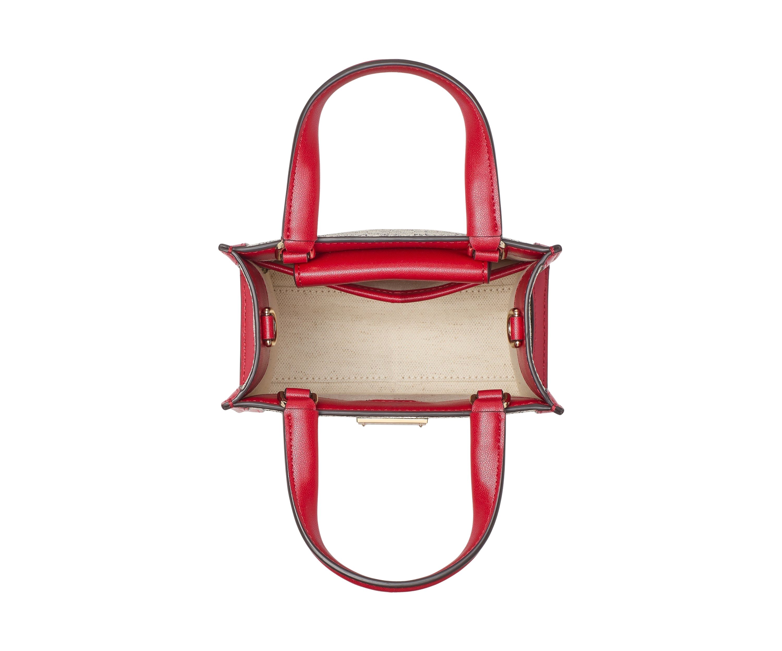 Spade Flower Coated Canvas VDay Manhattan Mini Tote 