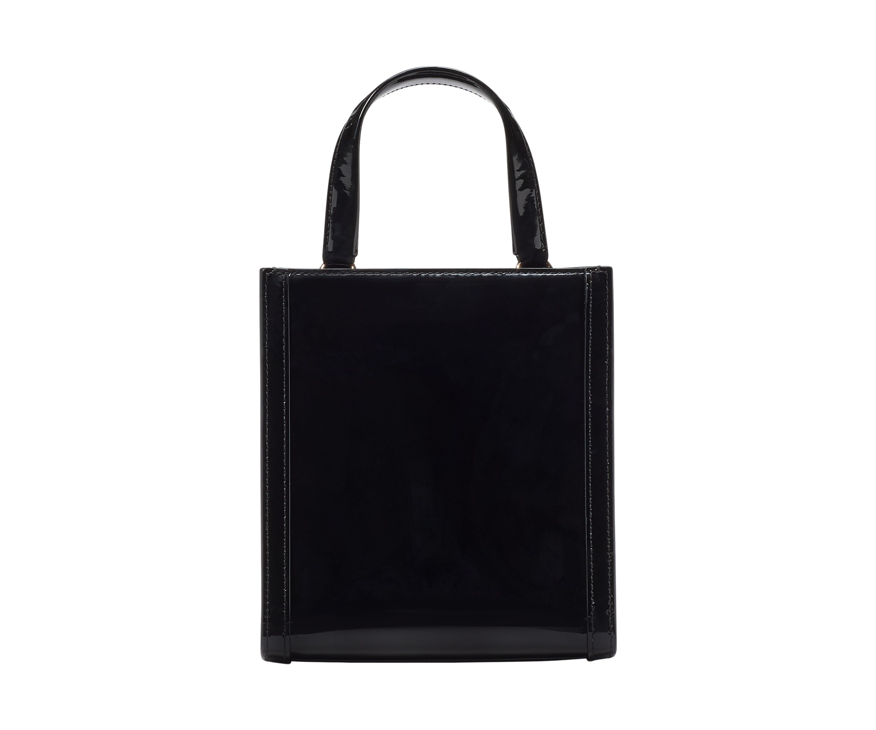 Key to My Heart Embossed Patent Leather Manhattan Mini Tote