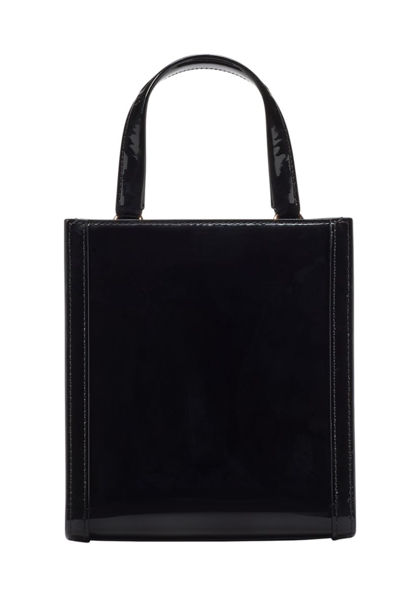 Key to My Heart Embossed Patent Leather Manhattan Mini Tote