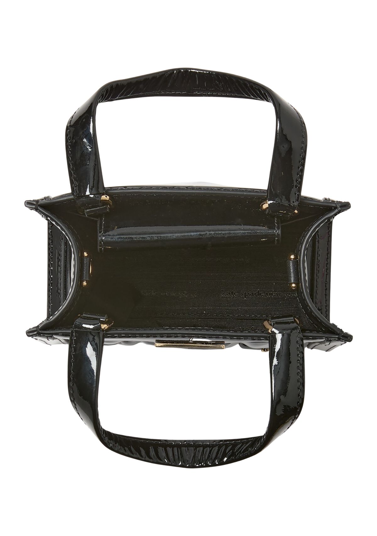 Key to My Heart Embossed Patent Leather Manhattan Mini Tote