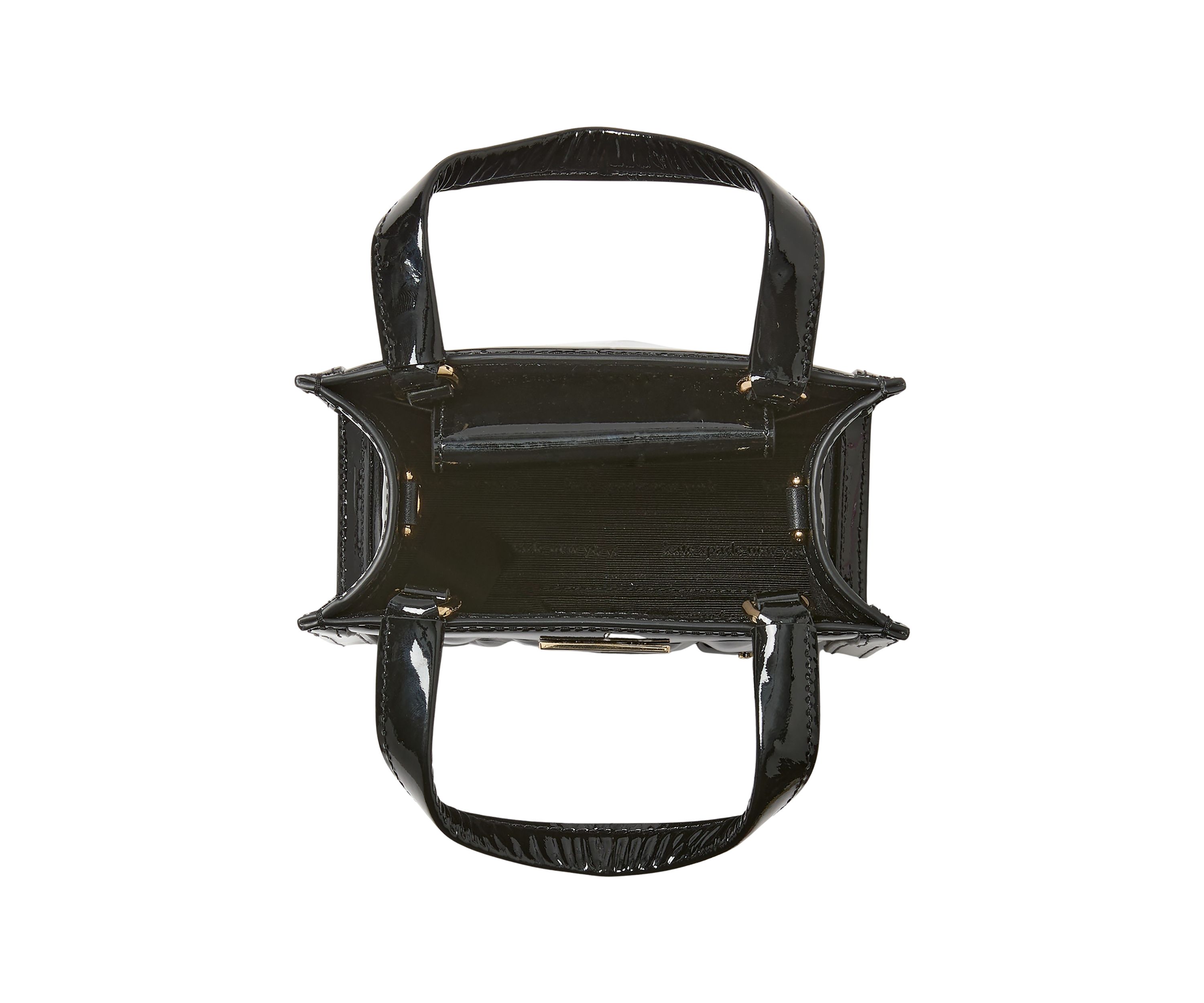 Key to My Heart Embossed Patent Leather Manhattan Mini Tote