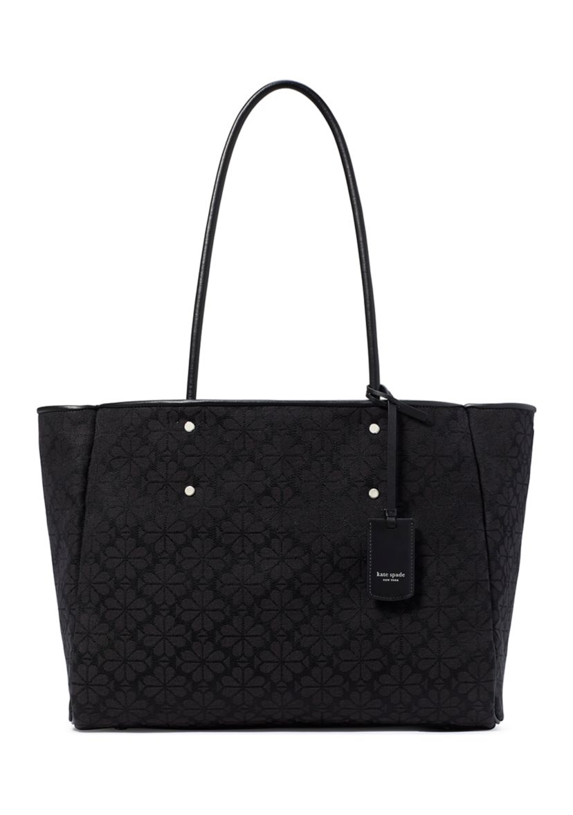 Flower Jacquard Large Everything Tote 
