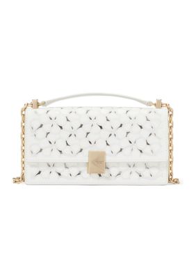 kate spade new york Deco Mini Crossbody, White