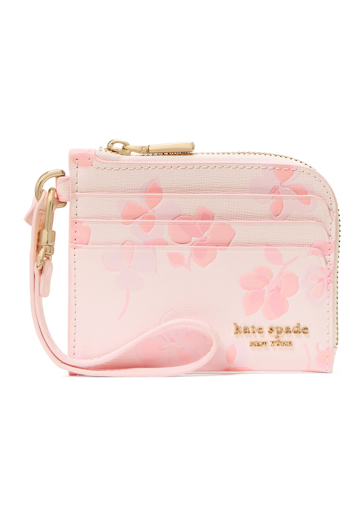 Devin Spring Pansies Card Case Wristlet 