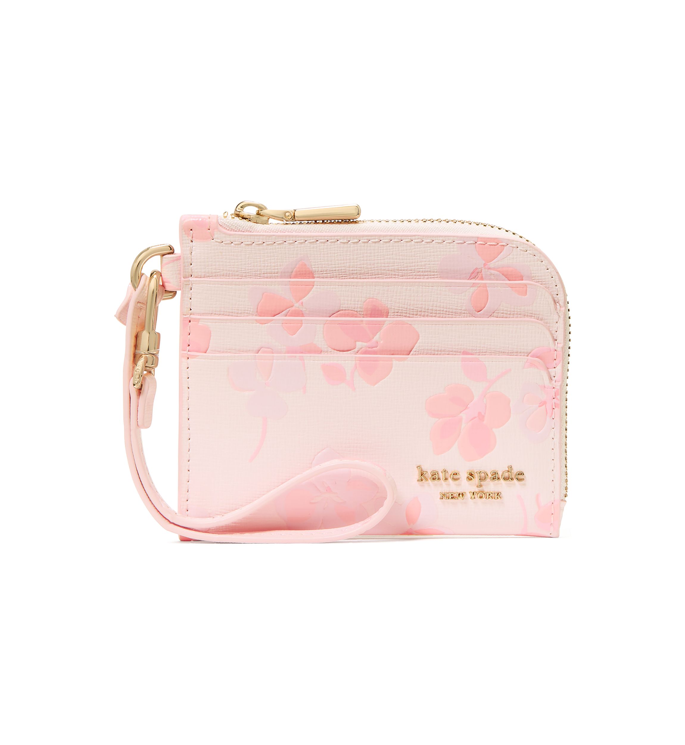 Devin Spring Pansies Card Case Wristlet 