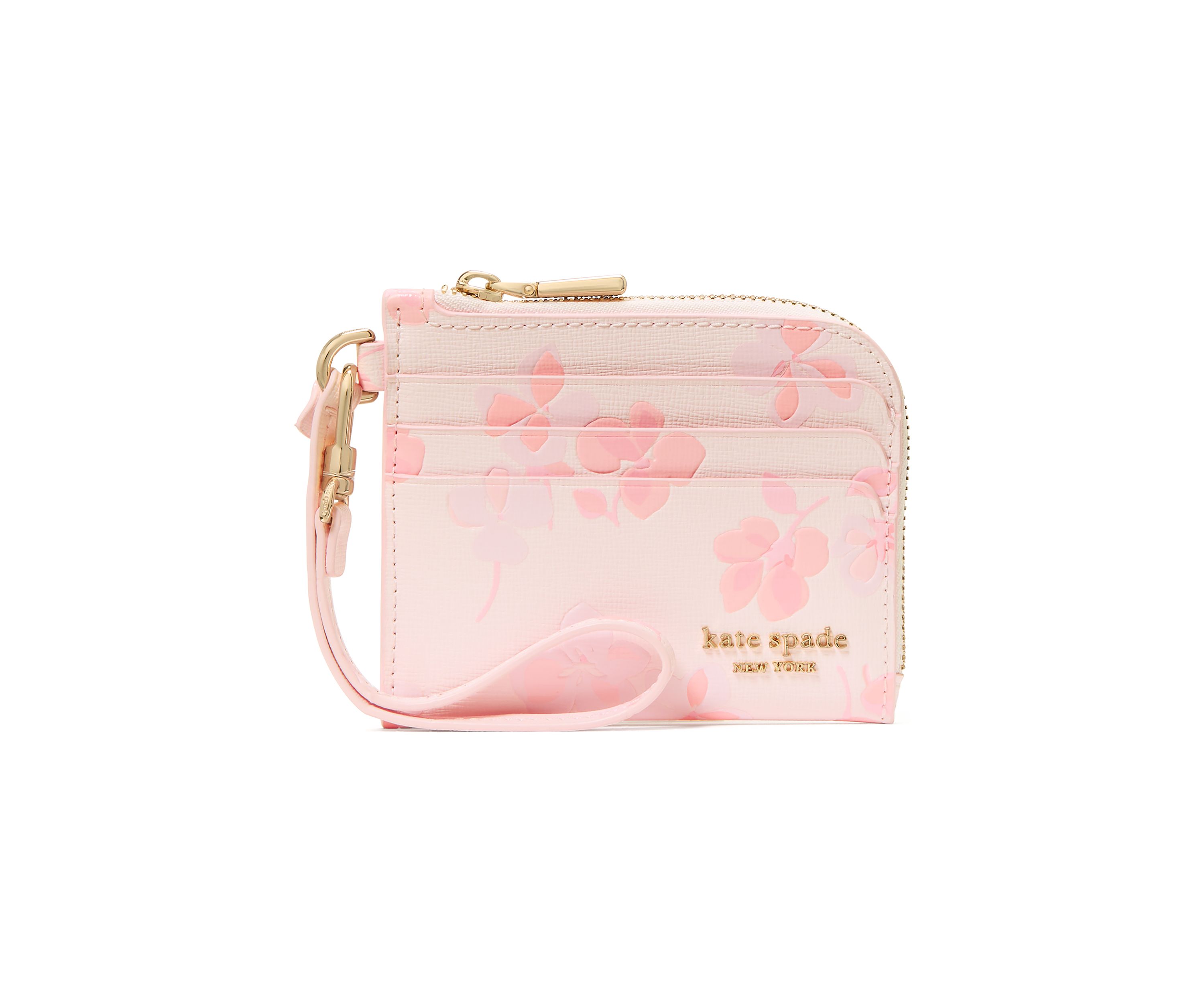 Devin Spring Pansies Card Case Wristlet 