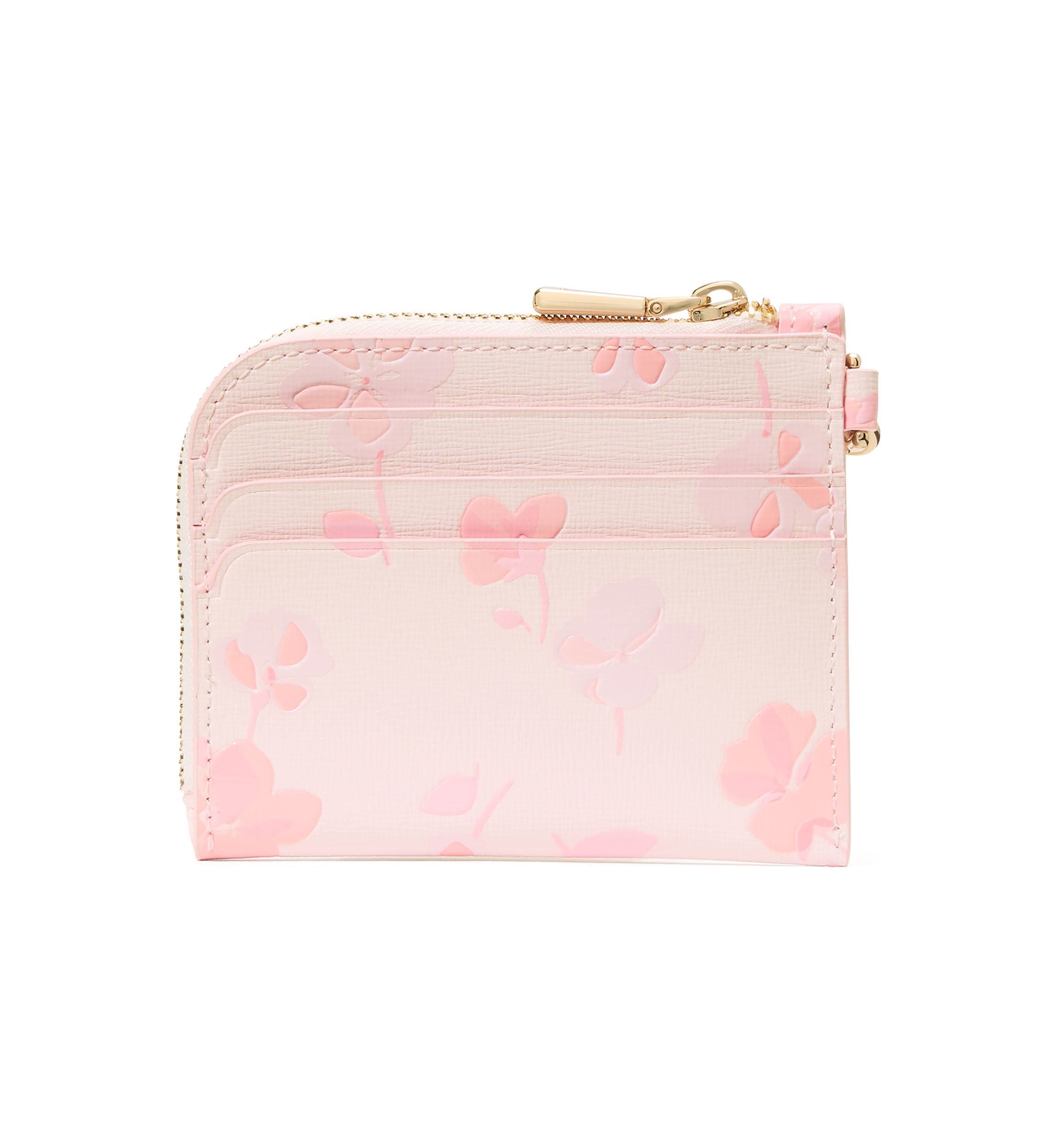 Devin Spring Pansies Card Case Wristlet 
