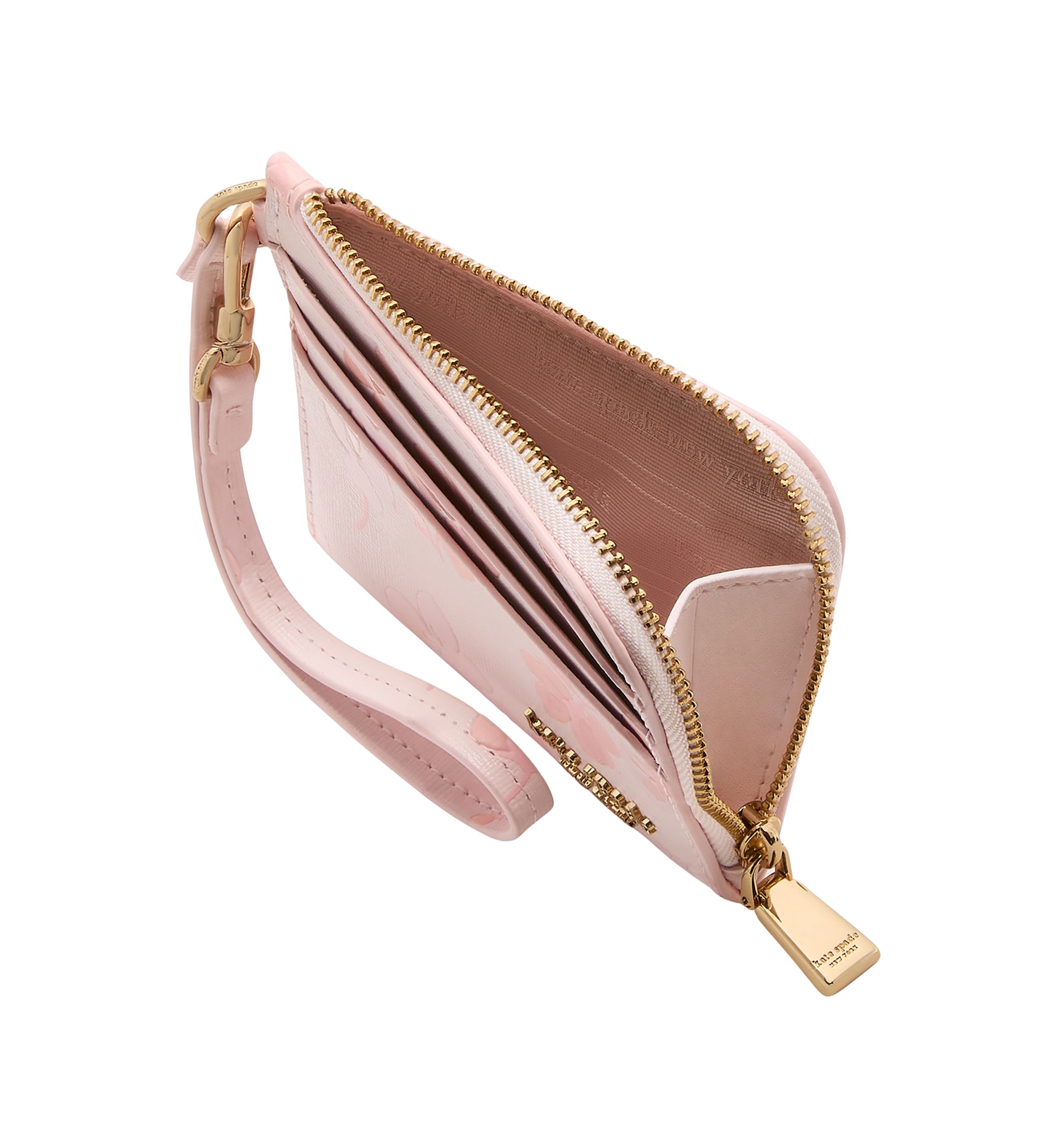 Devin Spring Pansies Card Case Wristlet 