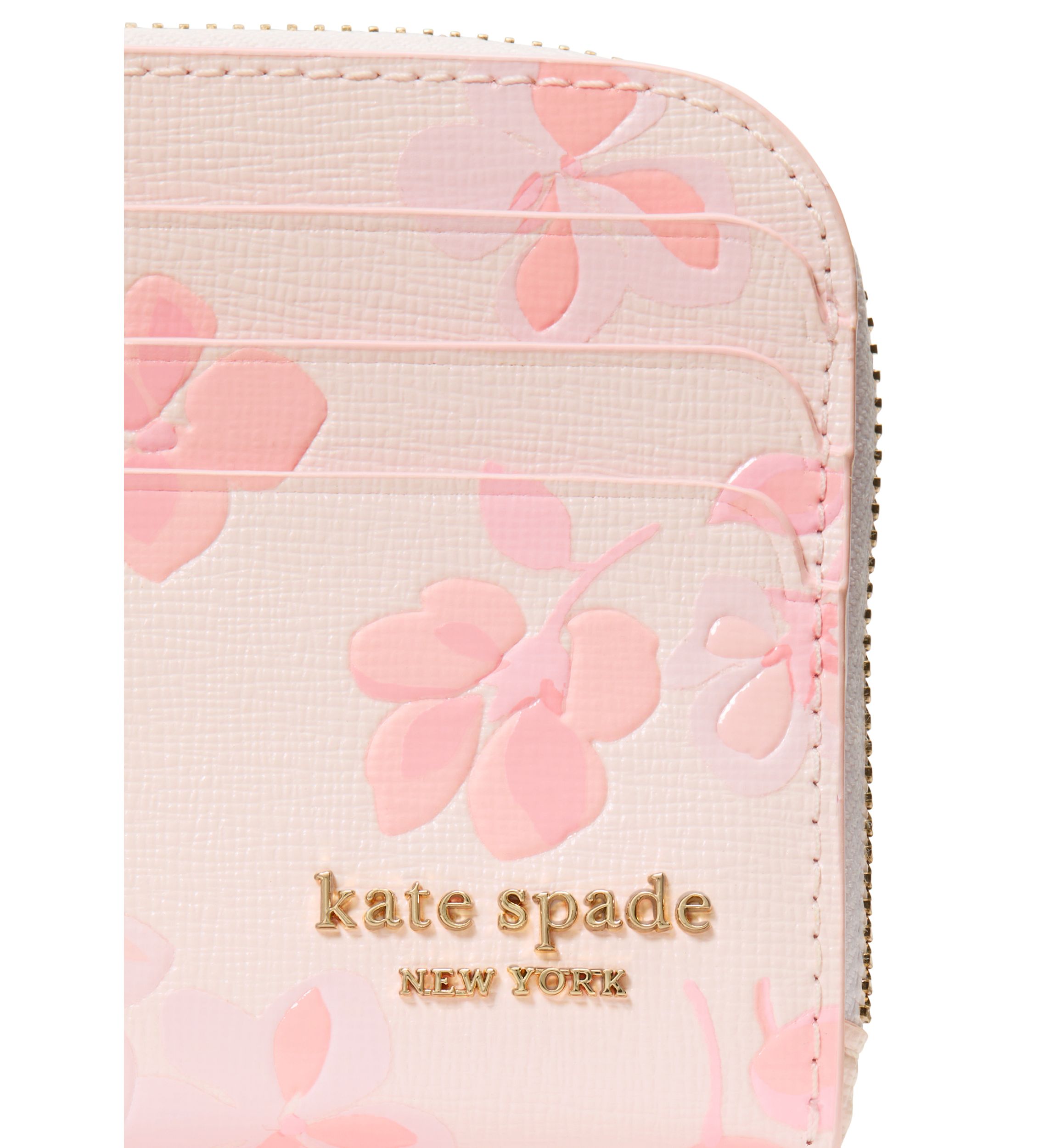 Devin Spring Pansies Card Case Wristlet 