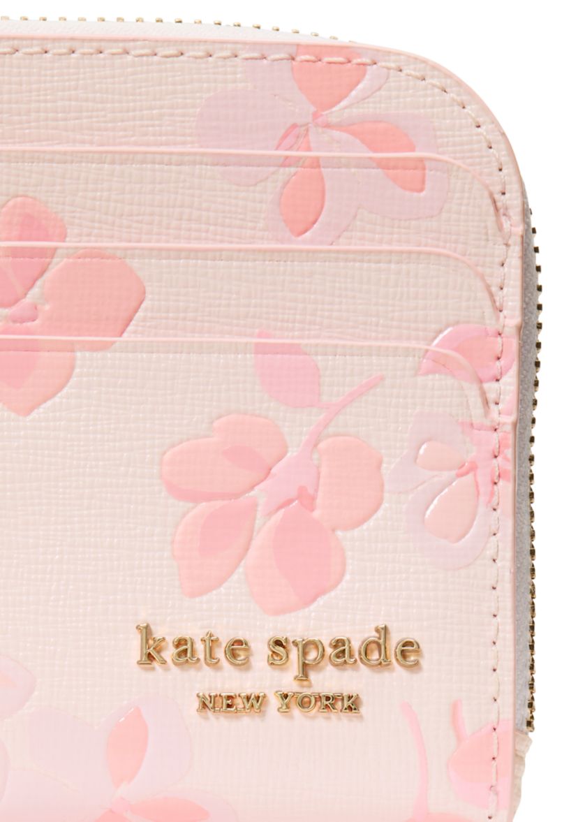 Devin Spring Pansies Card Case Wristlet 
