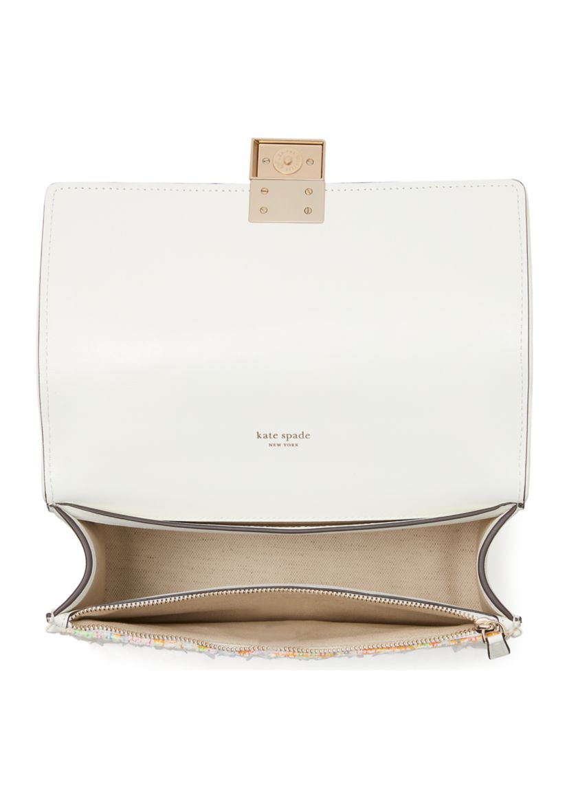 Deco Tweed Chain Strap Shoulder Bag