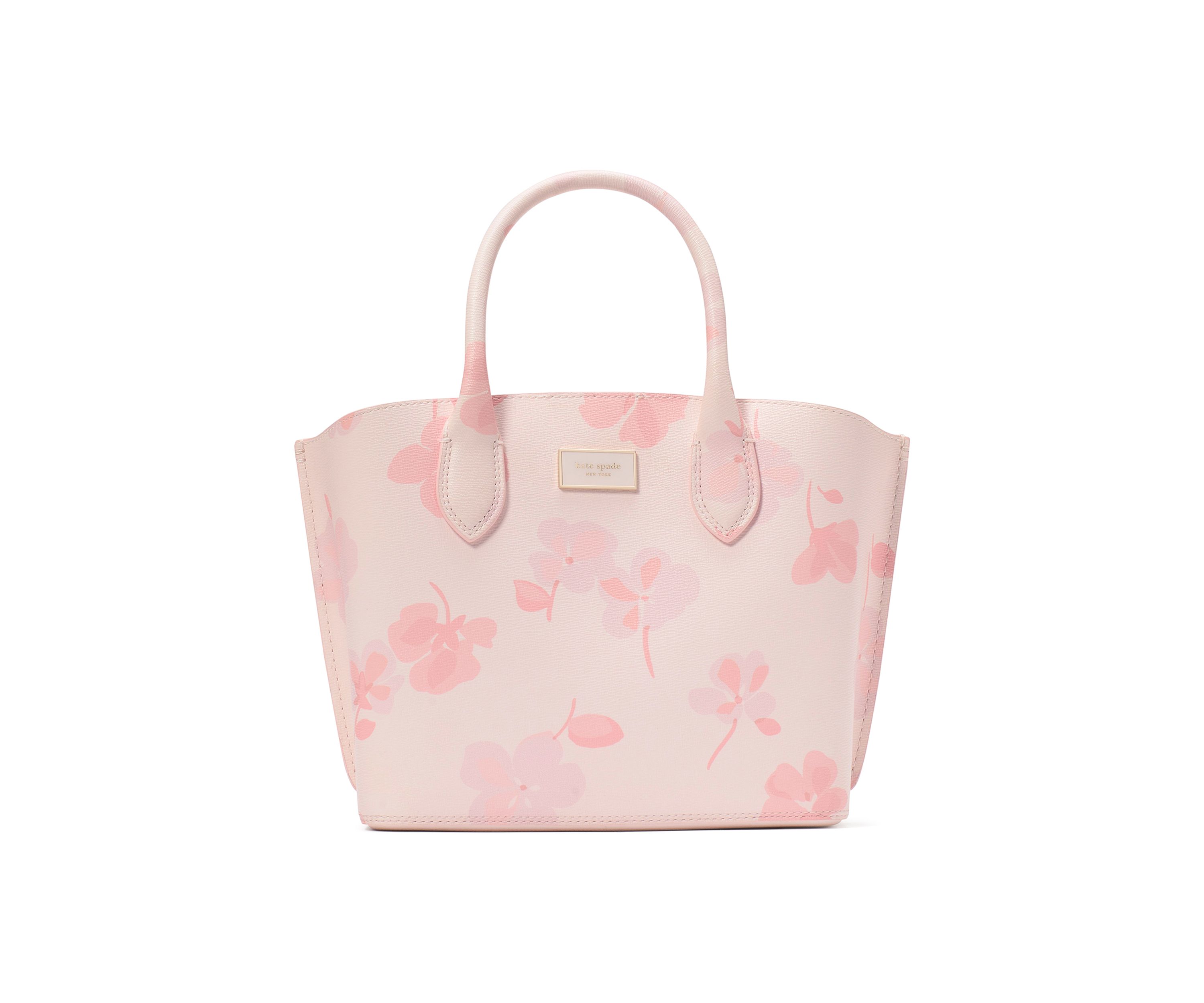 Suite Spring Pansies Crossbody Tote Bag 