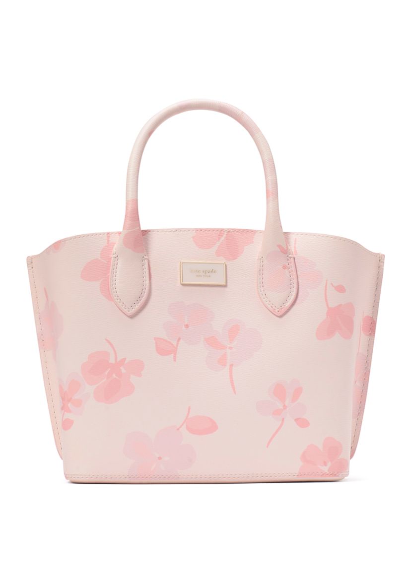 Suite Spring Pansies Crossbody Tote Bag 
