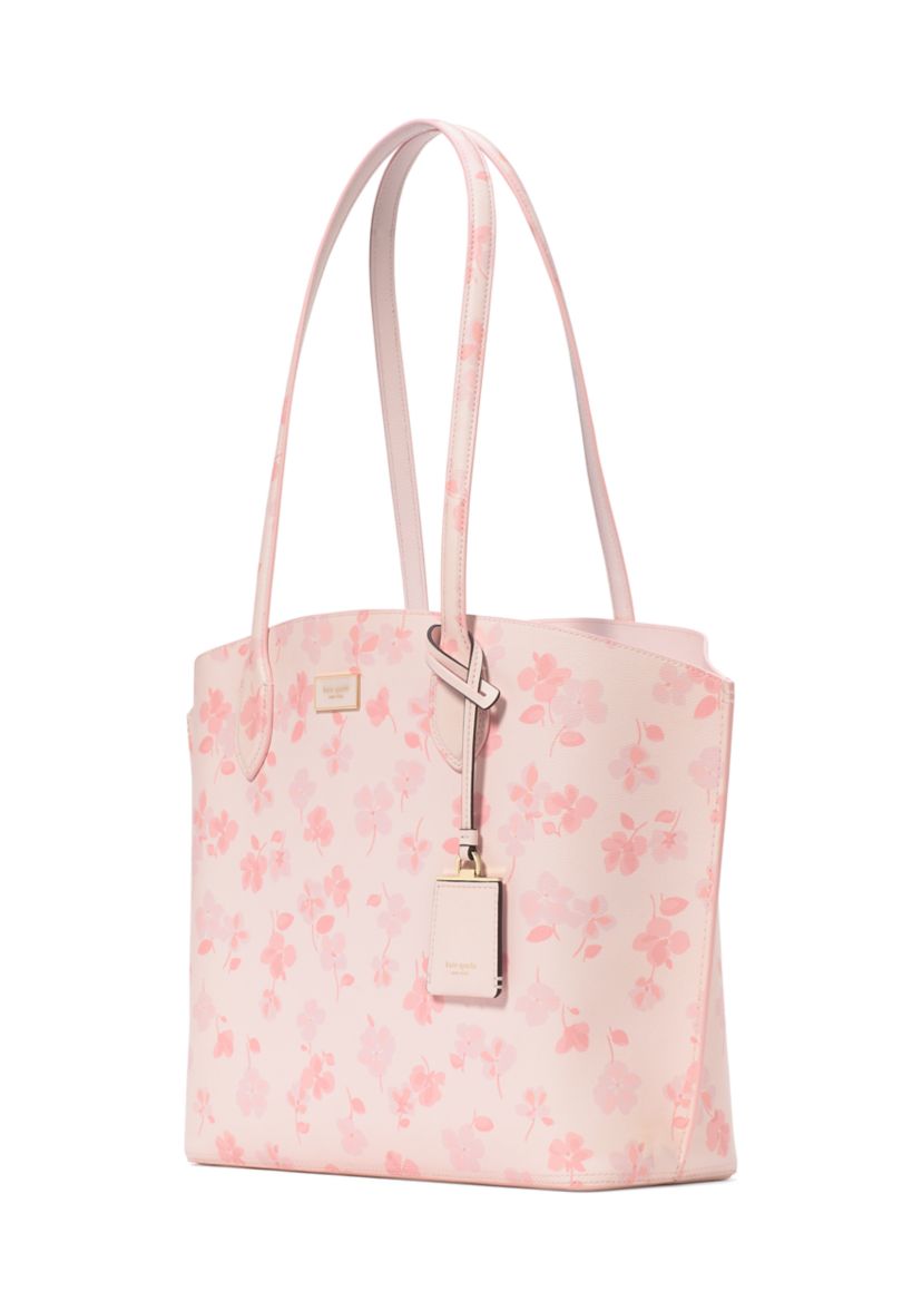 Suite Spring Pansies Large Tote Bag
