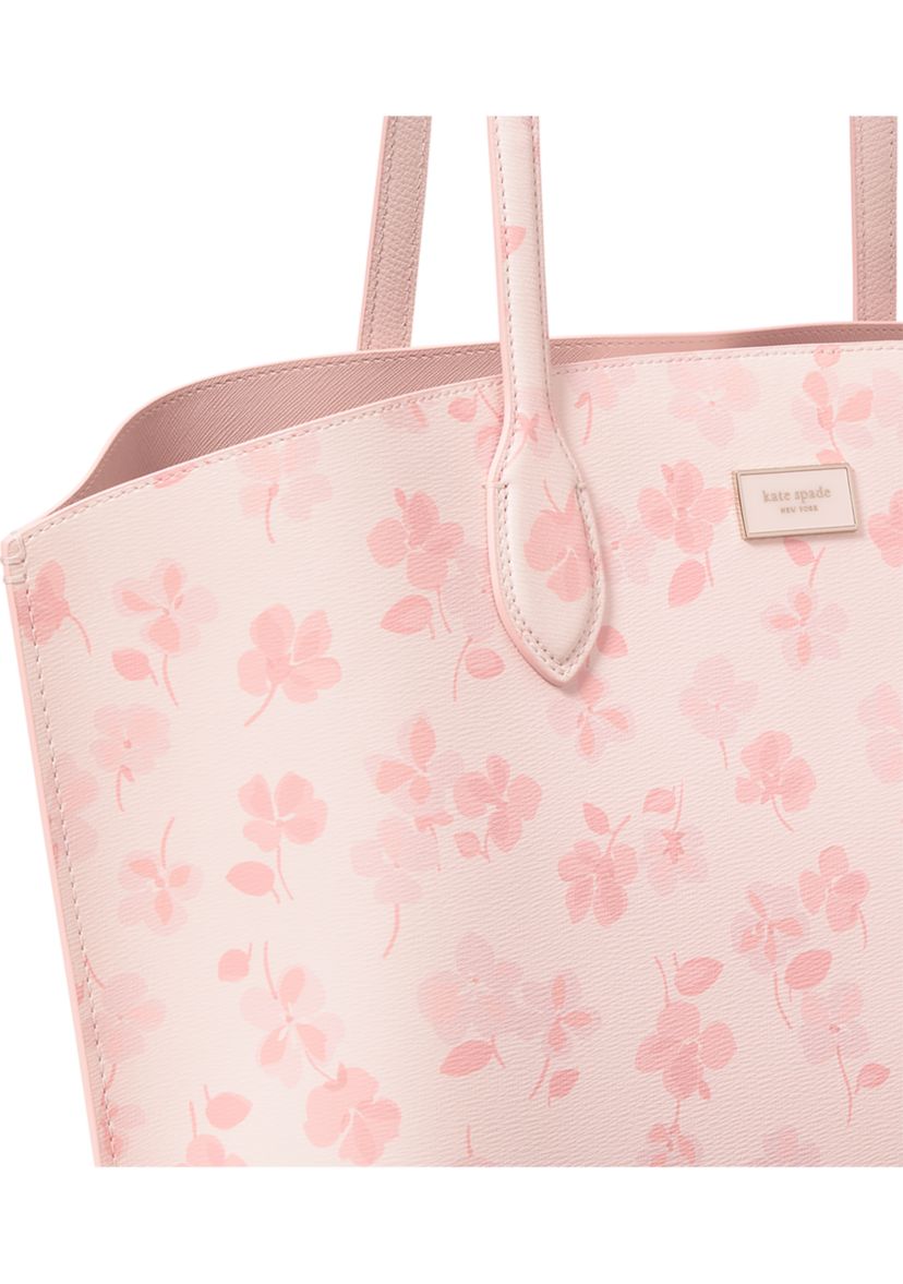 Suite Spring Pansies Large Tote Bag