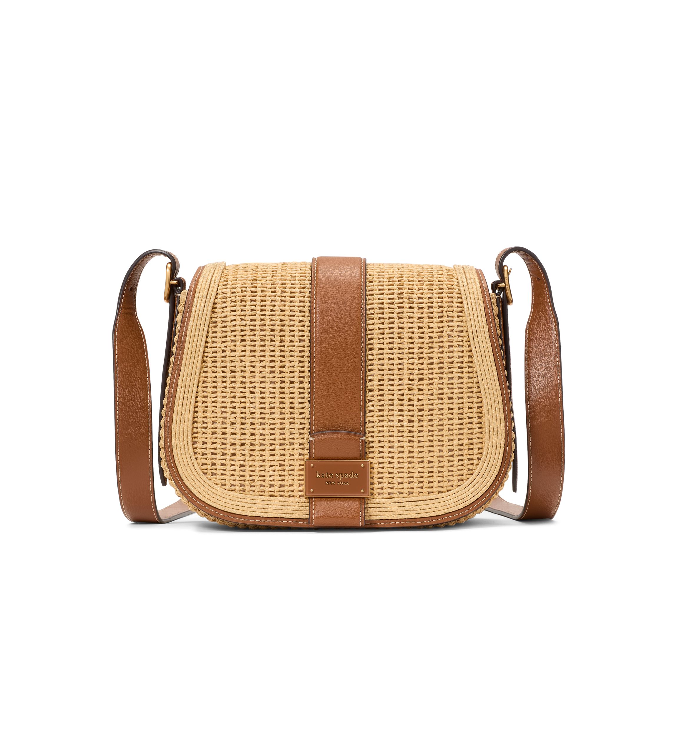 Nouveau Straw Saddle Bag 