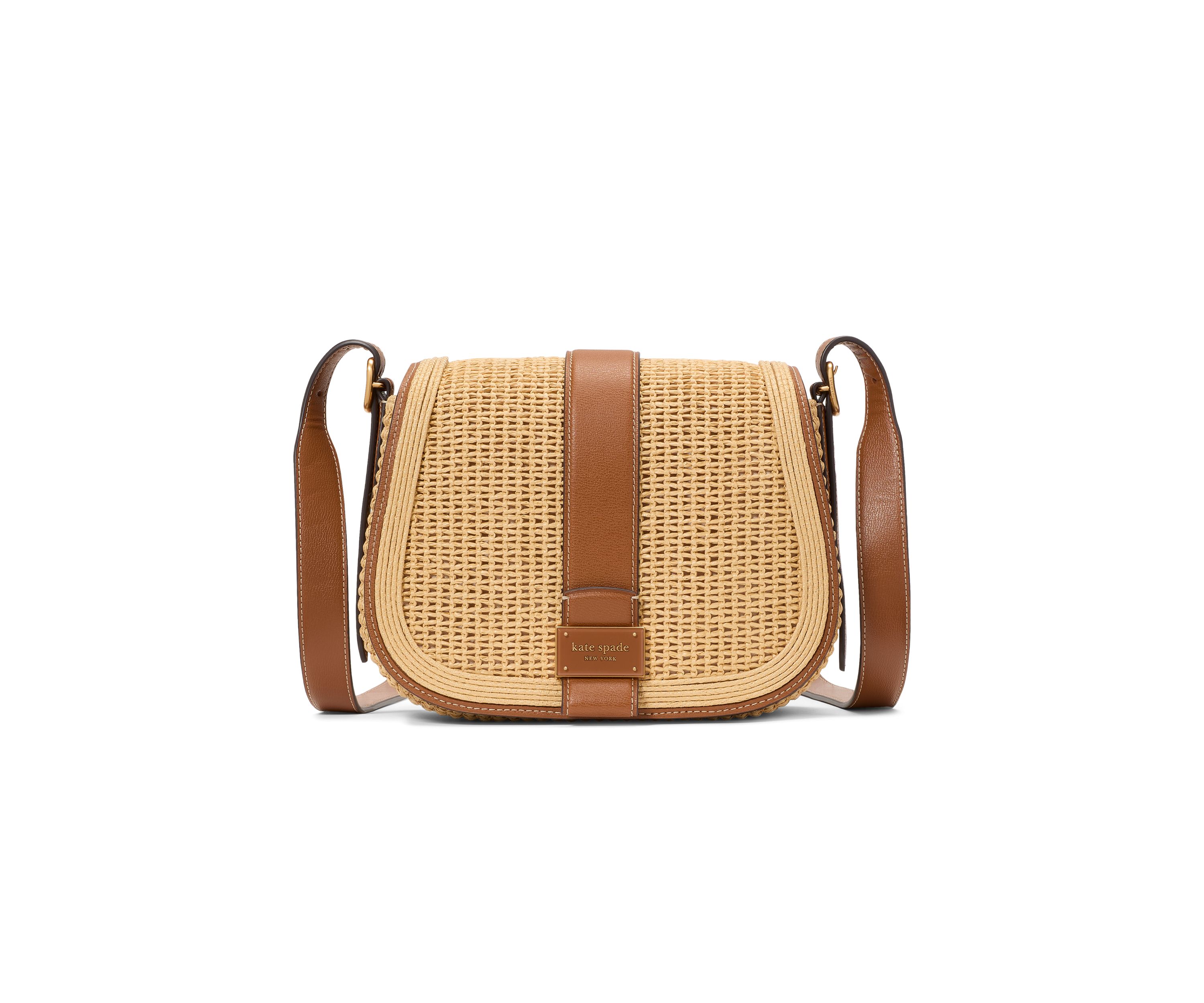 Nouveau Straw Saddle Bag 