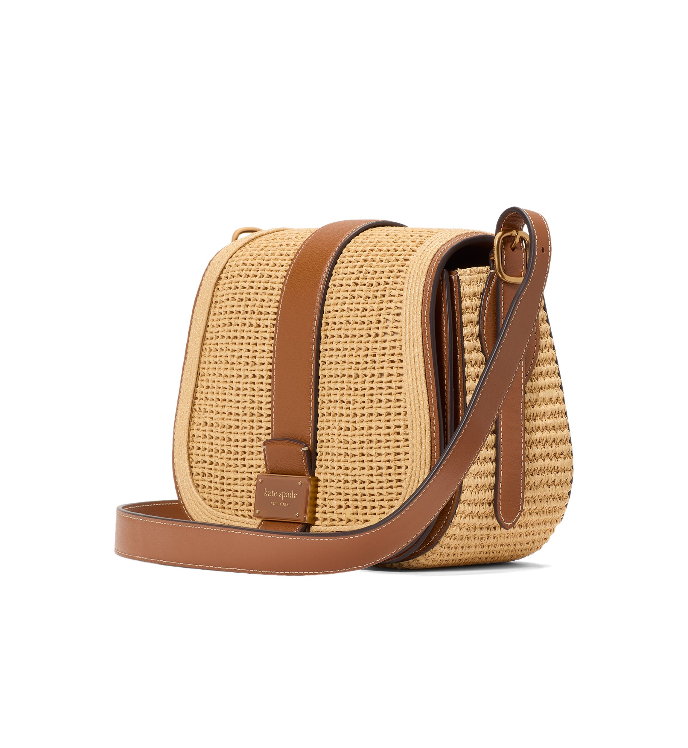 Nouveau Straw Saddle Bag 