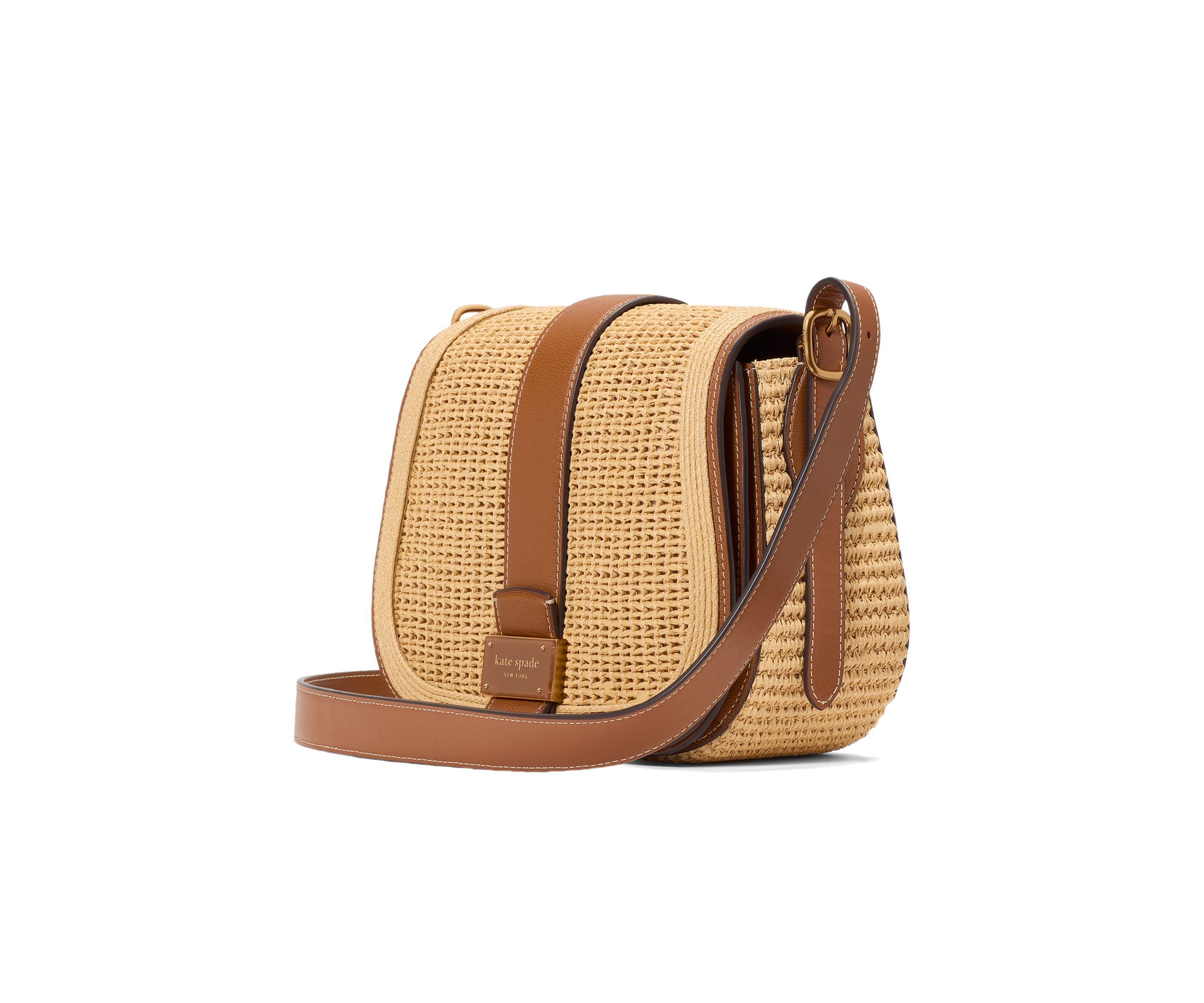 Nouveau Straw Saddle Bag 