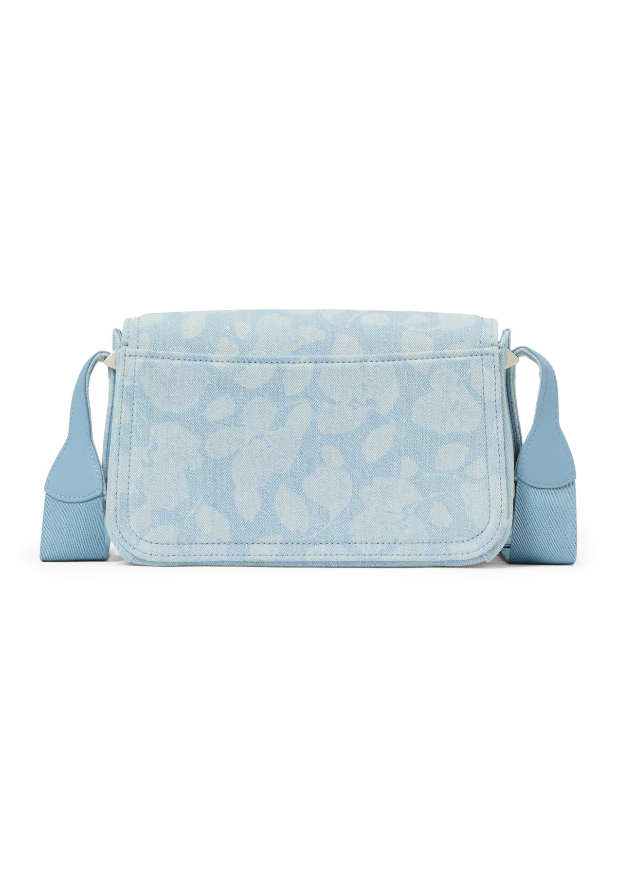 Liv Printed Denim Small Flap Crossbody 